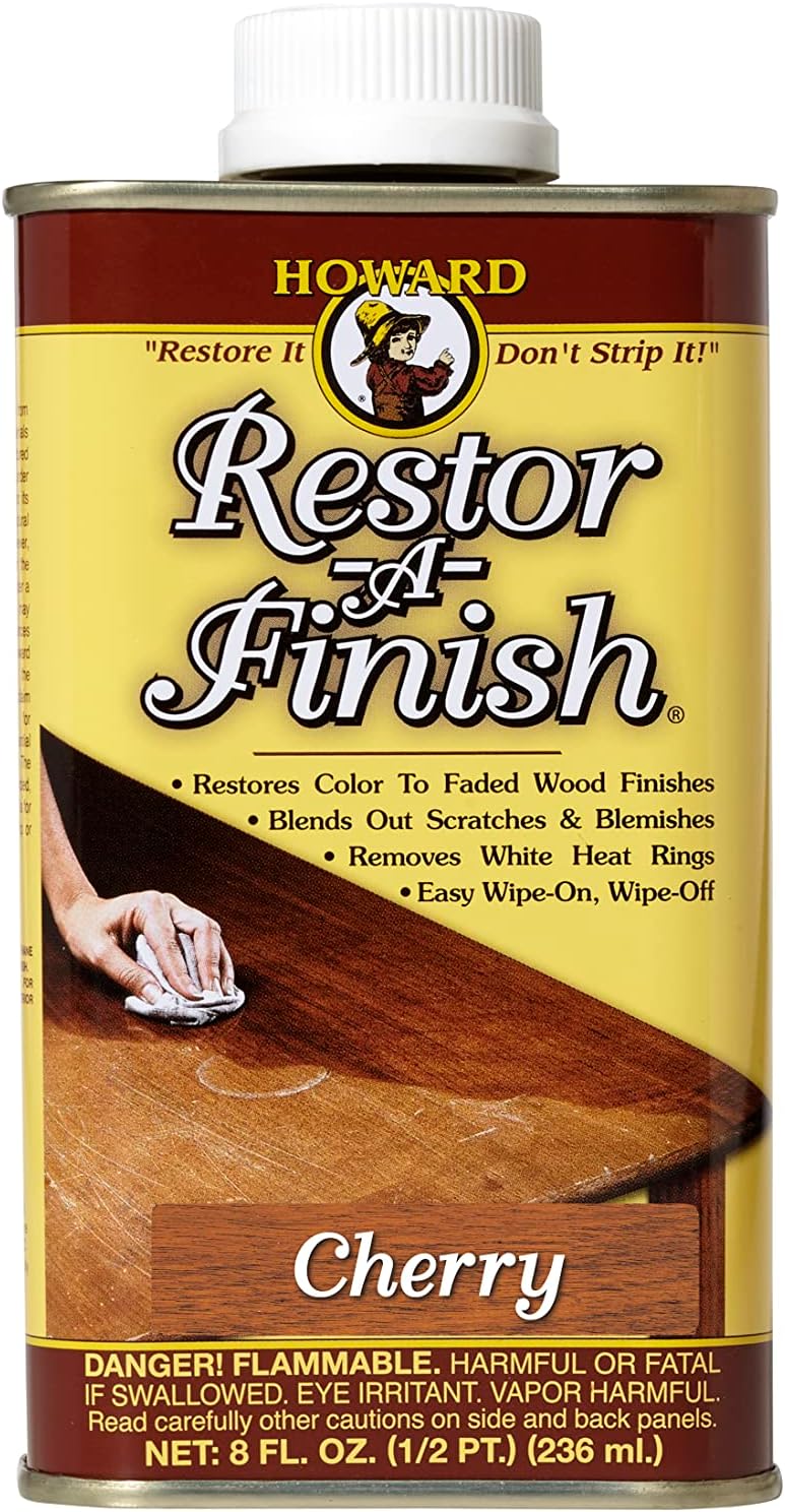 HOWARD RF8 Products Restor-A-Finish, 8 oz, Cherry, 8 Fluid Ounces