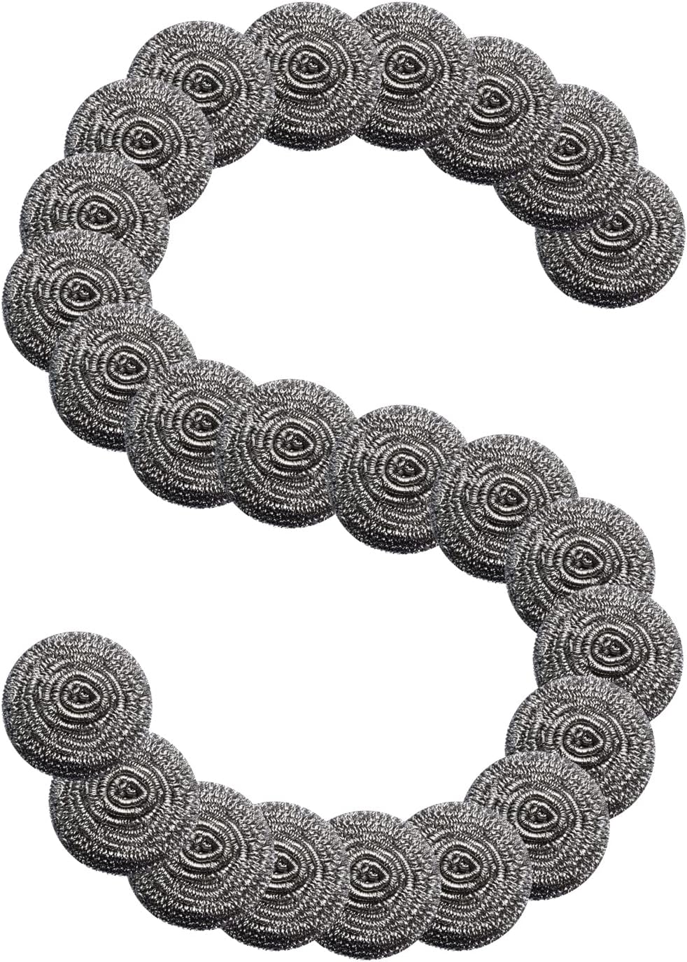 6Pcs Steel Wool Scrubbers - Flexible Scrubber Pads for Cleaning Dishes, Pots, Pans, Grills and Sinks