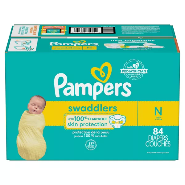 Pampers Swaddlers Newborn Diapers 84 Count