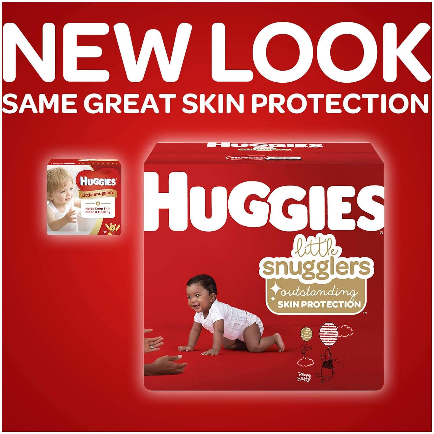 Huggies Size 1 Diapers, Little Snugglers Diapers, Size 1 (8-14 lbs), 198 Ct (6 packs of 33)