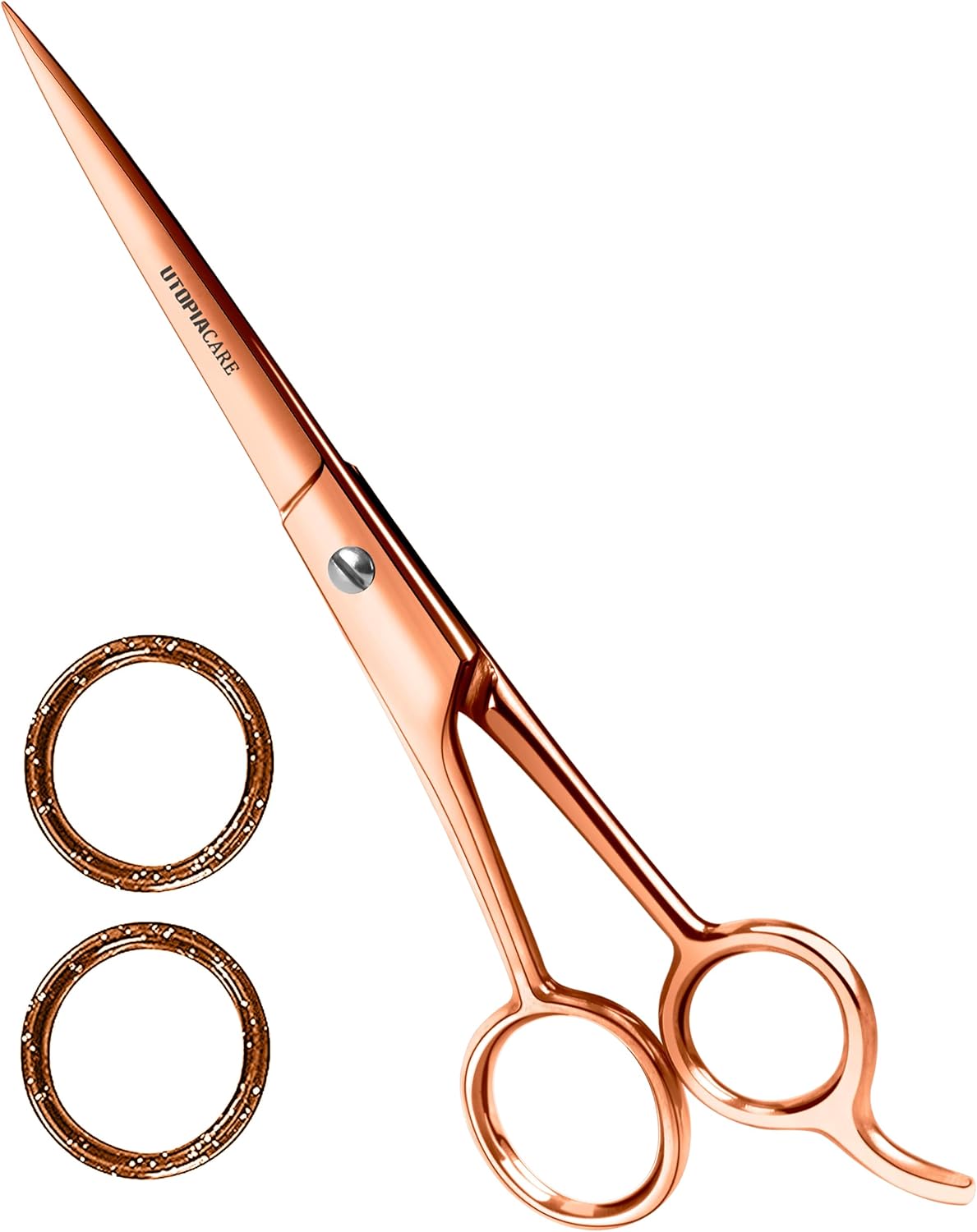 Utopia Care Hair Cutting and Hairdressing Scissors 6.5 Inch, Premium Stainless Steel shears with smooth Razor & Sharp Edge Blades, for Salons, Men & Women, Kids, Adults, & Pets - Silver