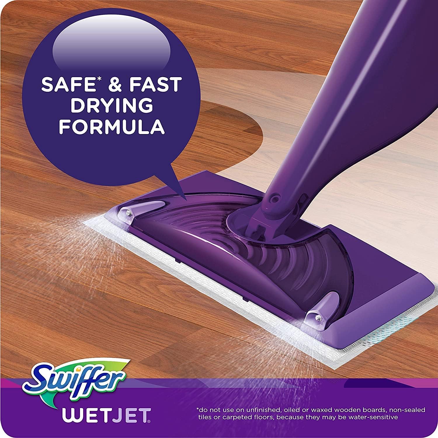 Swiffer WetJet Multi-Purpose Floor Cleaner Solution with Febreze Refill, Lavender Scent, 1.25 Liter -42.2 Fl Oz (Pack of 2)