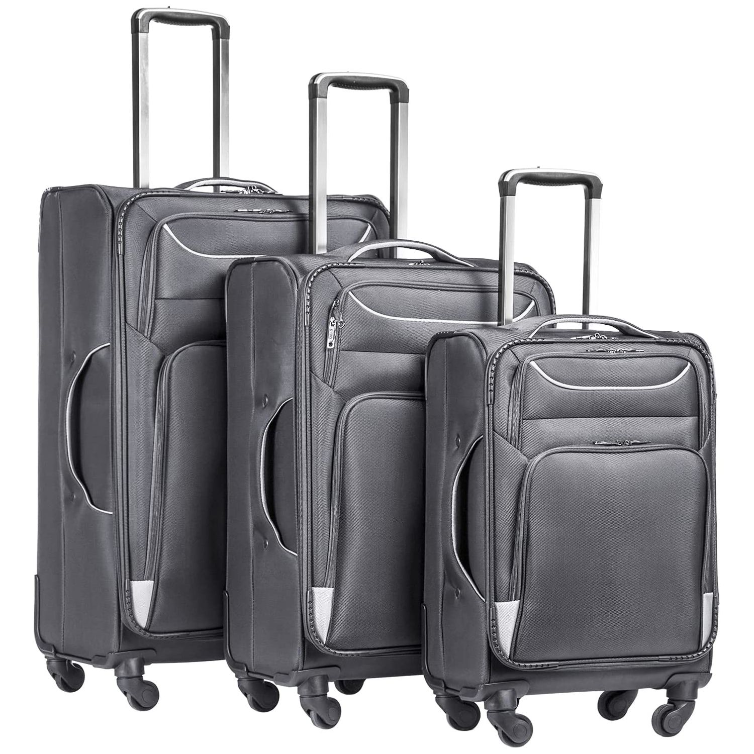 Luggage 3 Piece Set Suitcase Spinner Softshell lightweight