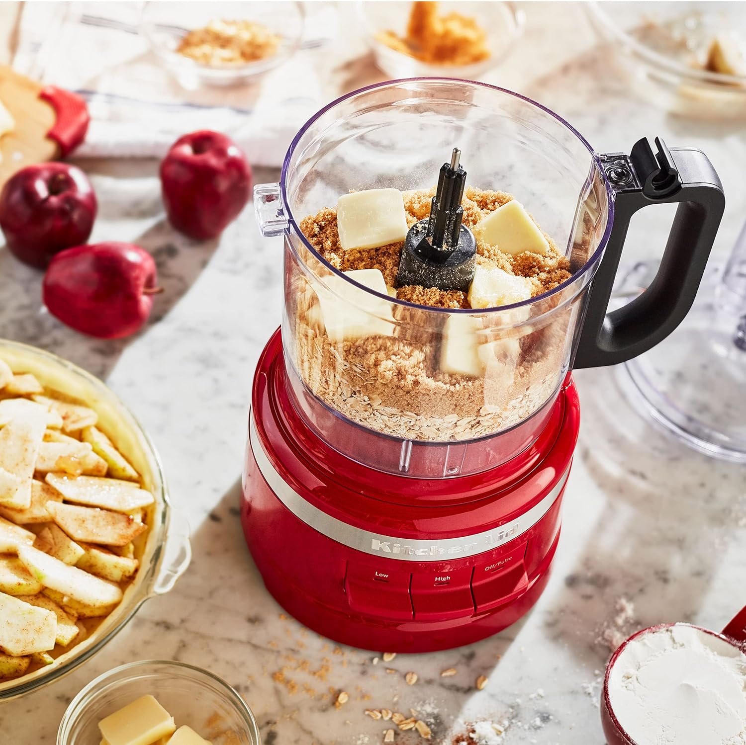 KitchenAid KFP0718CU Food Processor, 7 Cup, Contour Silver