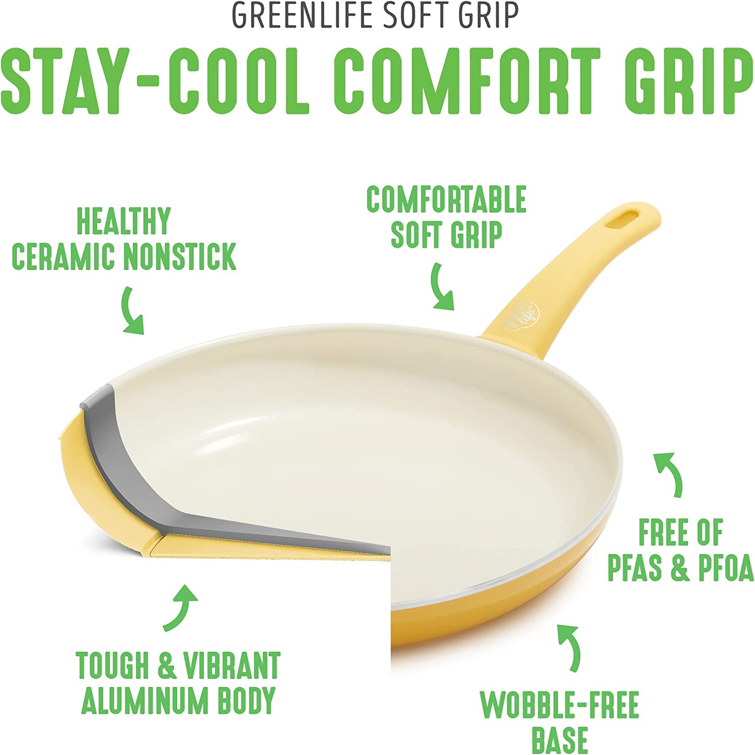 Ceramic non-stick 12-piece pan set