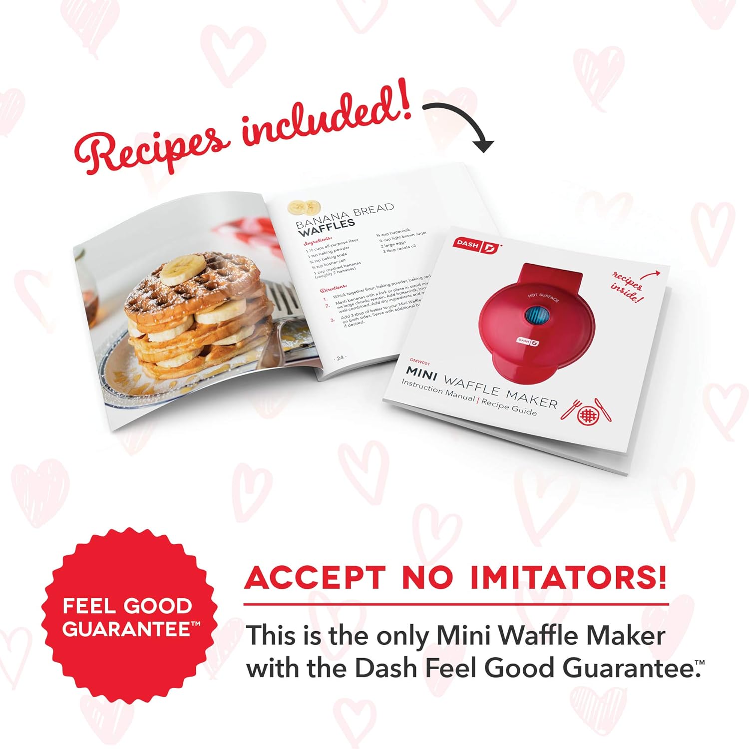 DASH Mini Waffle Maker - 4” Waffle Mold, Nonstick Waffle Iron with Quick Heat-Up, PTFE Nonstick Surface - Perfect Mini Waffle Maker for Kids and Families, Just Add Batter (Aqua)