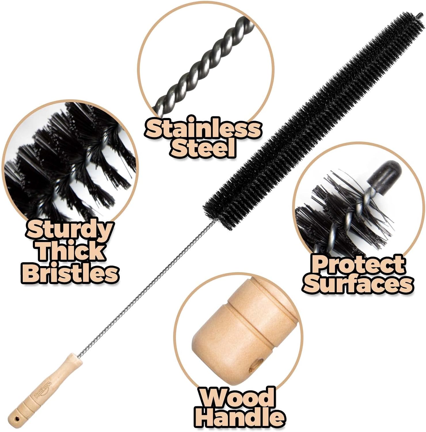 Holikme 2 Pack Dryer Vent Cleaner Kit Clothes Dryer Lint Brush Vent Trap Cleaner Home Essentials Long Flexible Vacuum Brush