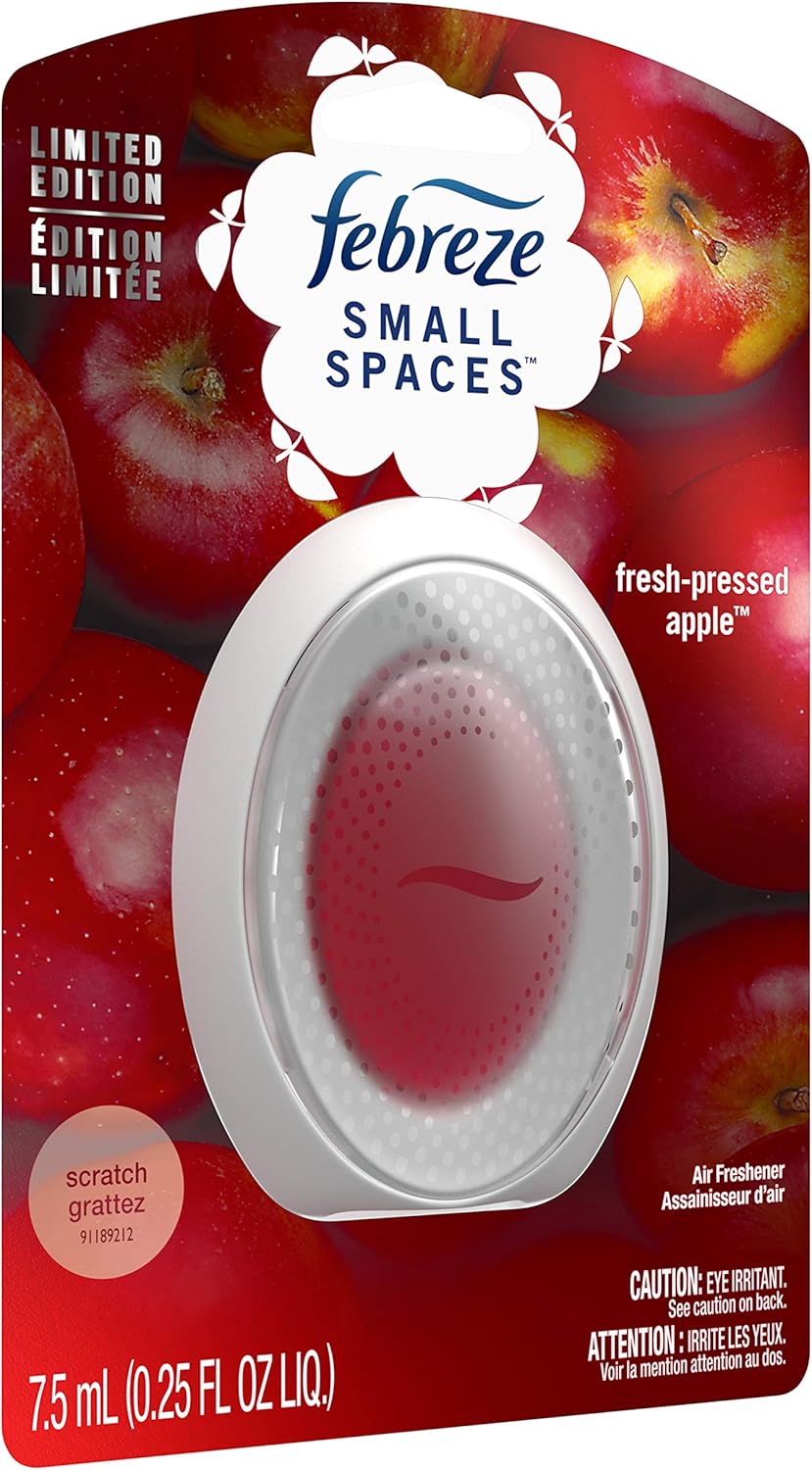 Febreze Small Spaces Air Freshener Linen & Sky, .25 fl. oz., Pack of 4