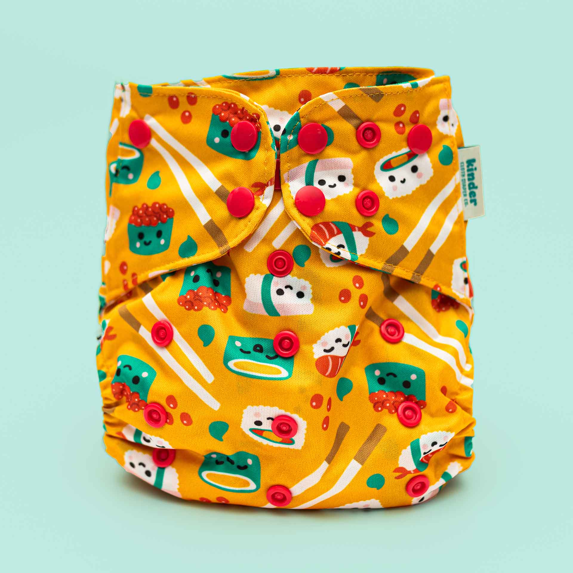 Kinder Cloth Diaper Co. Artist Collaborations Pocket Cloth Diaper with Athletic Wicking Jersey