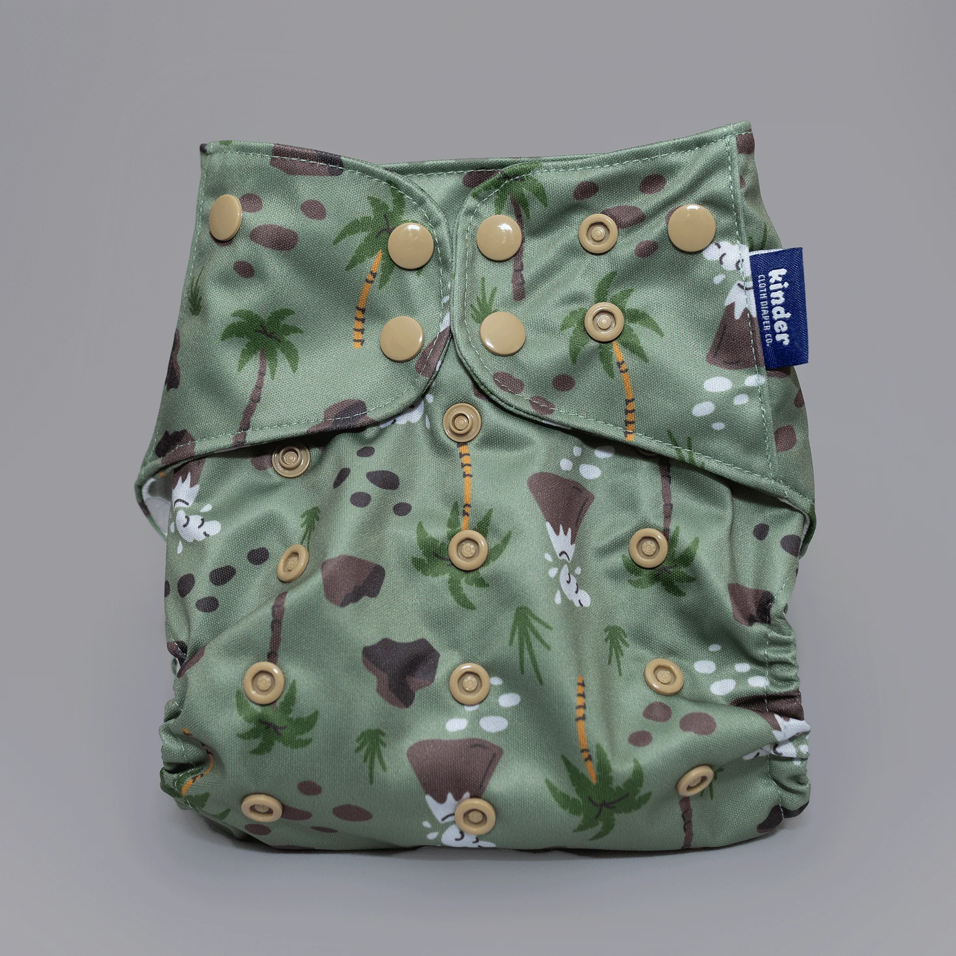 Kinder Cloth Diaper Co. Patterned Basics Pocket Cloth Diaper with Athletic Wicking Jersey