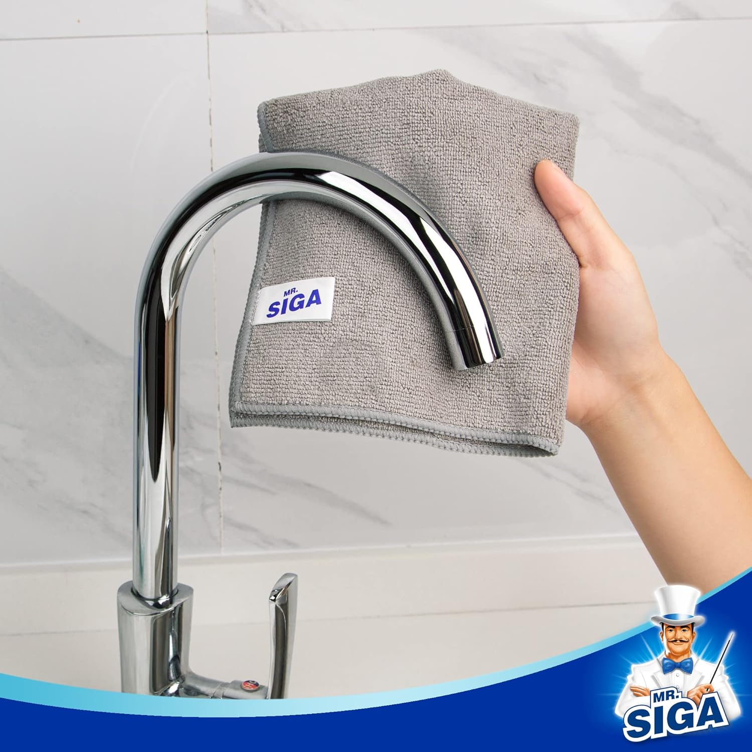 MR.SIGA Microfiber Cleaning Cloth,Pack of 12,Size:12.6
