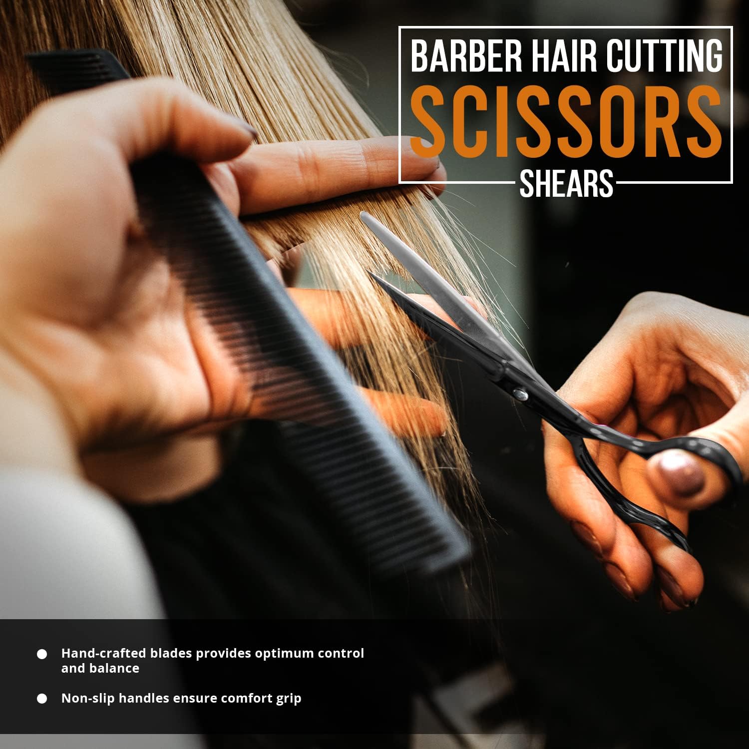 Utopia Care Hair Cutting and Hairdressing Scissors 6.5 Inch, Premium Stainless Steel shears with smooth Razor & Sharp Edge Blades, for Salons, Men & Women, Kids, Adults, & Pets - Silver