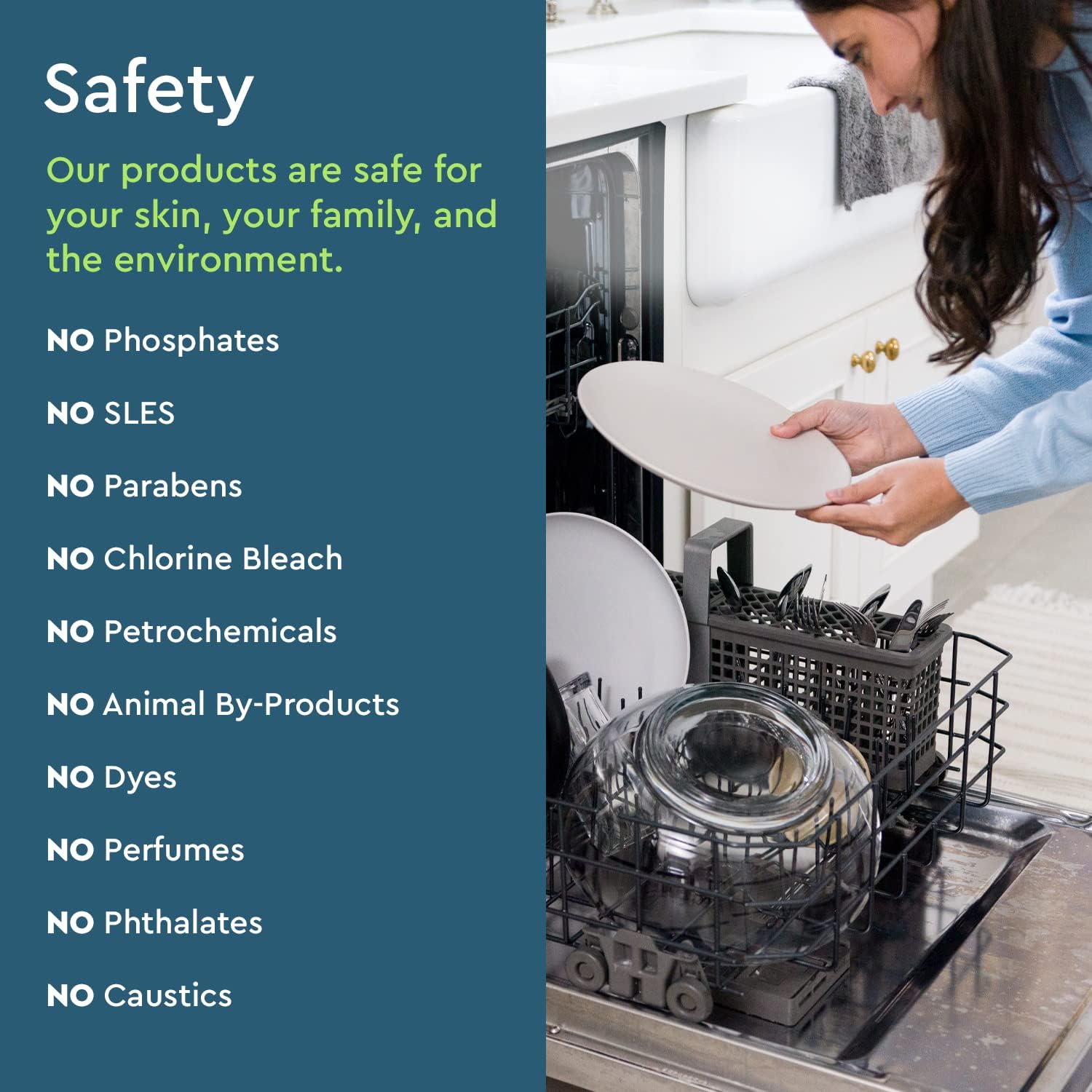 Puracy Dishwasher Pods 50 Count, Natural Dishwasher Detergent, Free & Clear Dish Tabs, Tiktok Trend Items, Enzyme-Powered, Spot & Residue-Free, Must Haves from Tiktok Made Me Buy It