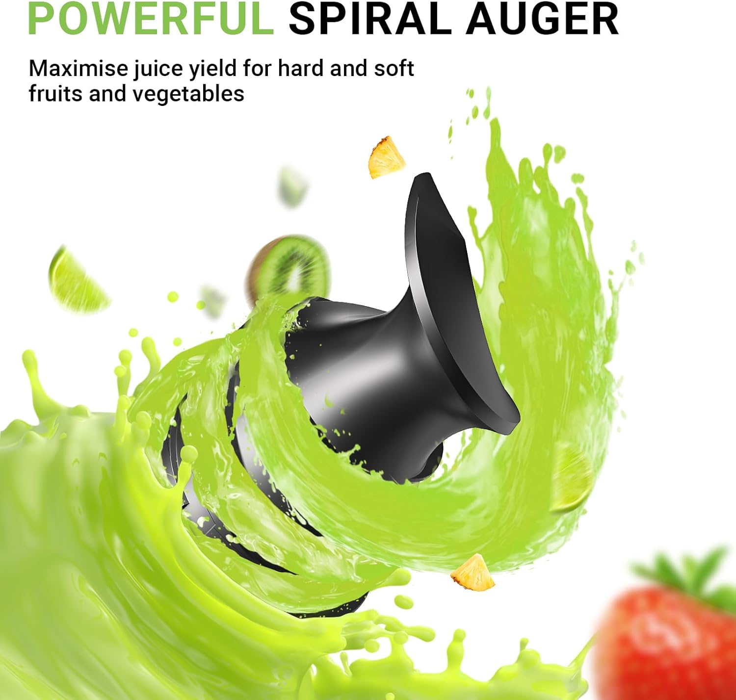 AMZCHEF Cold Press Juicer, Juicer Machines - 5.2