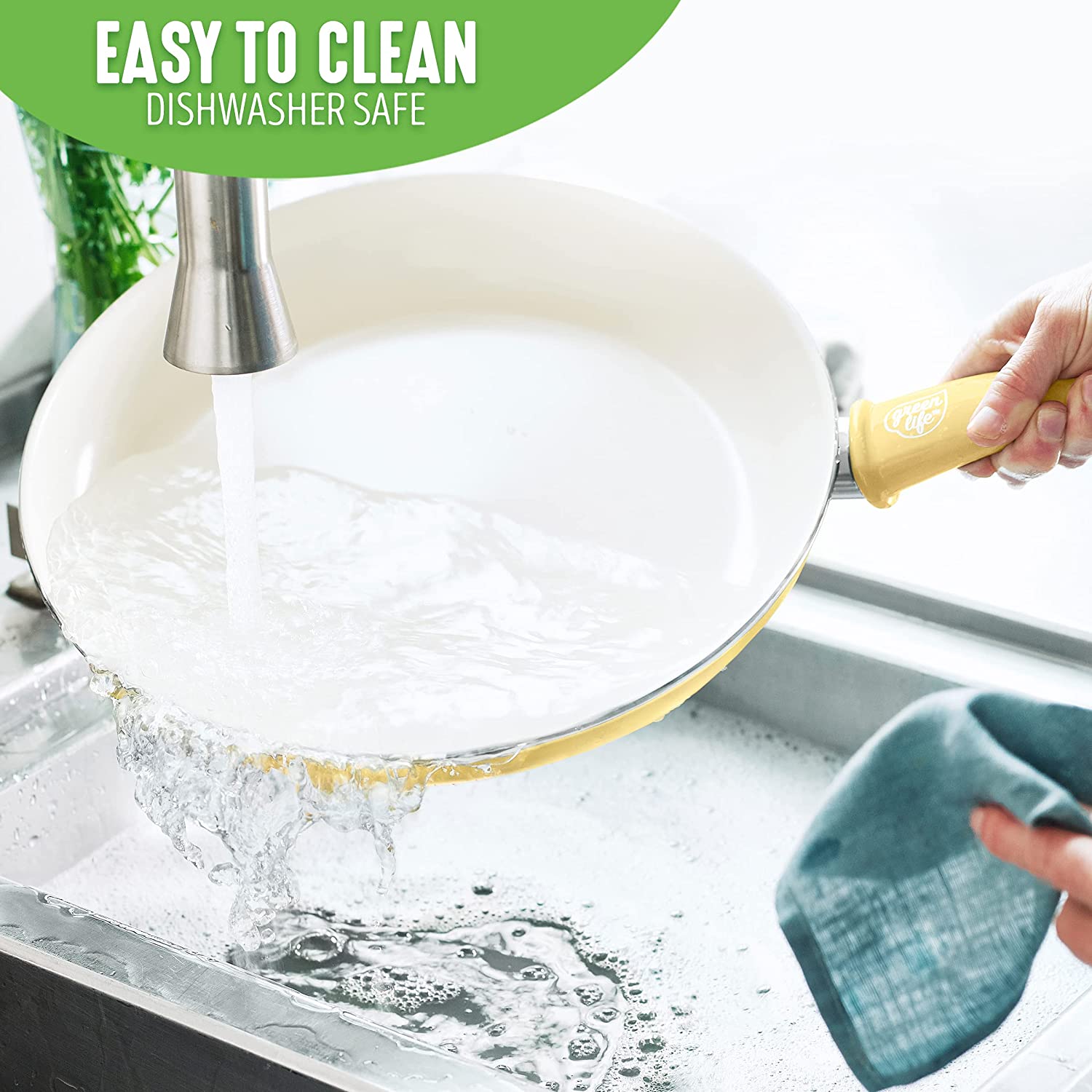 Ceramic non-stick 12-piece pan set