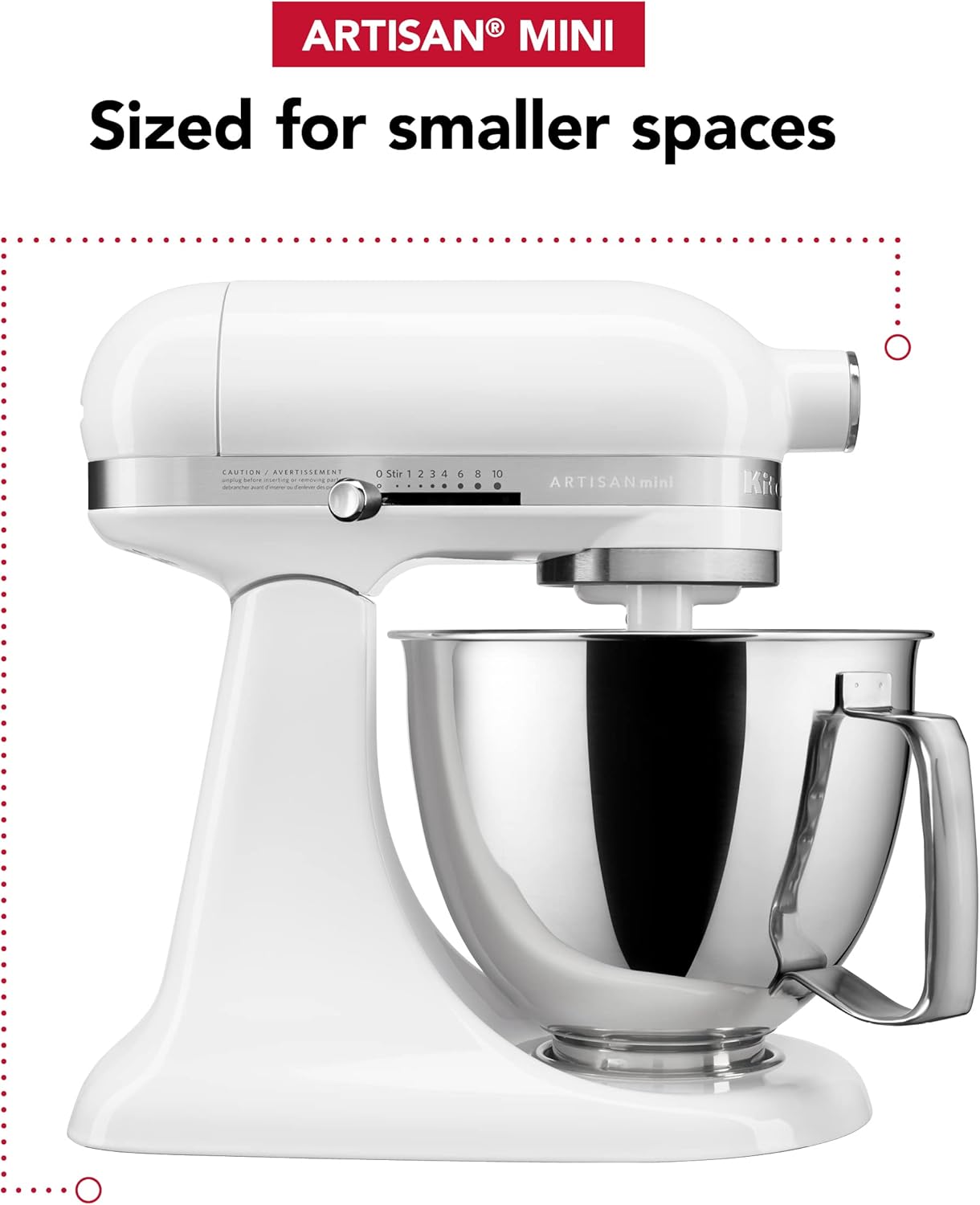KitchenAid Artisan Mini 3.5 Quart Tilt-Head Stand Mixer - KSM3316X - Black Matte