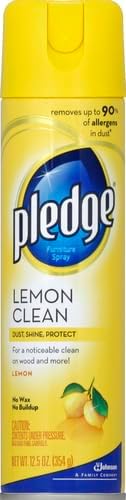 Pledge Expert Care Wood Polish Spray, Shines and Protects, Removes Fingerprints, Lemon, 9.7 oz (Pack of 1)