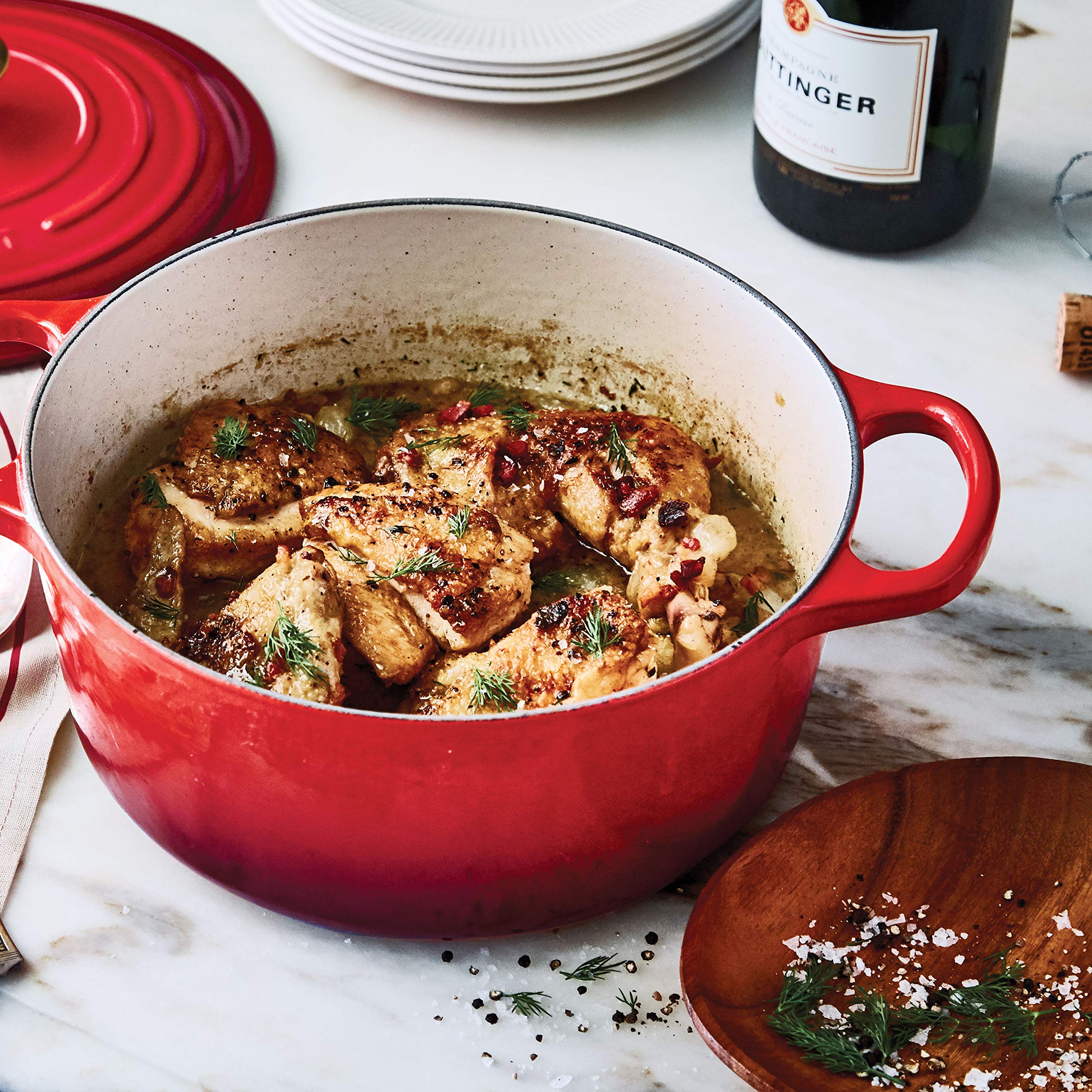 Signature Cast Iron Cookware Set  - 20 Piece💝16 Piece Knife Set