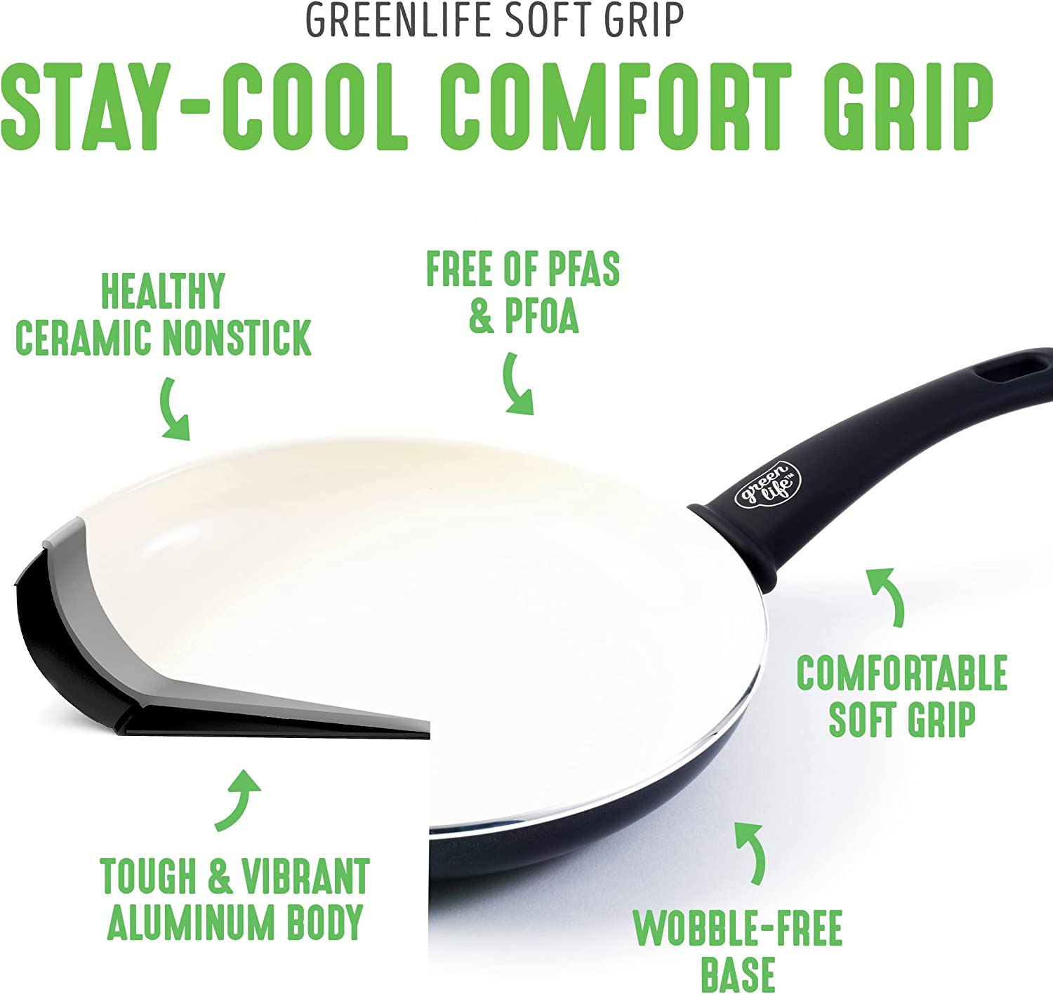 Ceramic non-stick 12-piece pan set