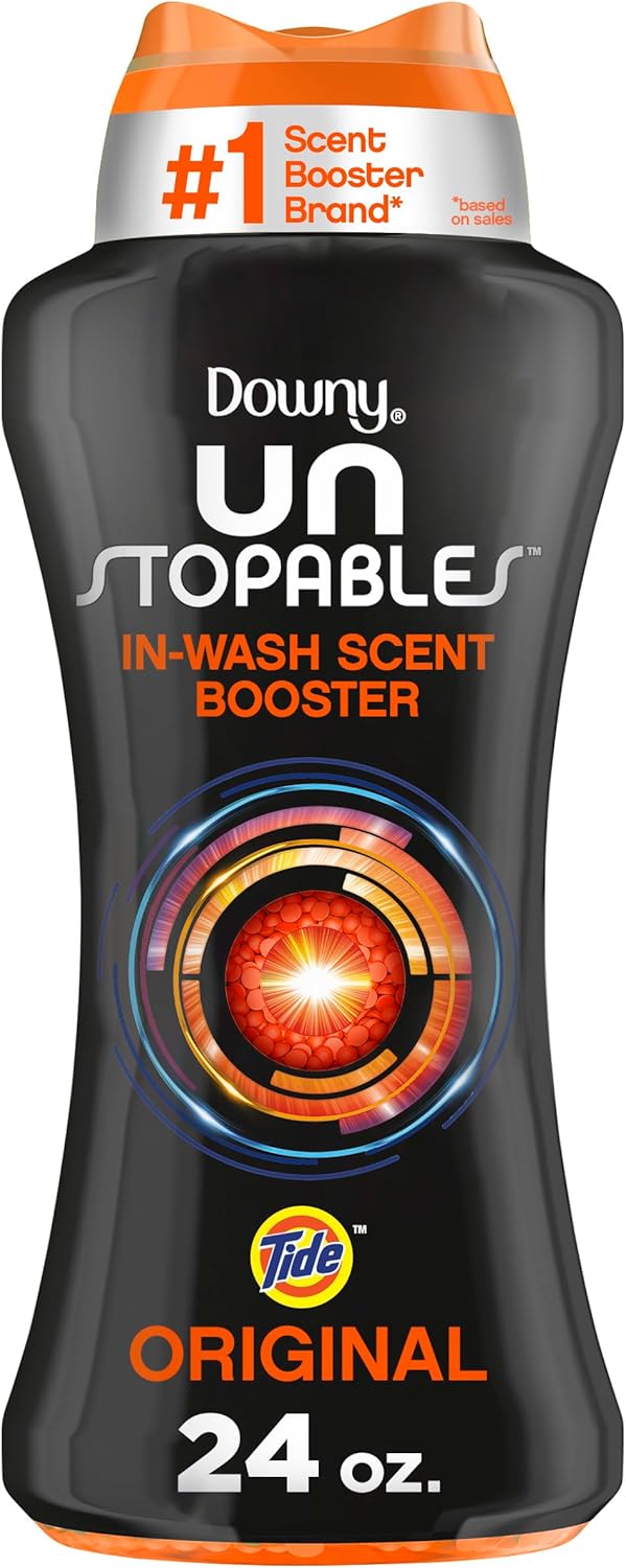 Downy Unstopables In Wash Scent Booster Beads, Fresh Scent, 24 oz, Downy Scent Booster Beads, Unstoppable Laundry Beads, Odor Protection