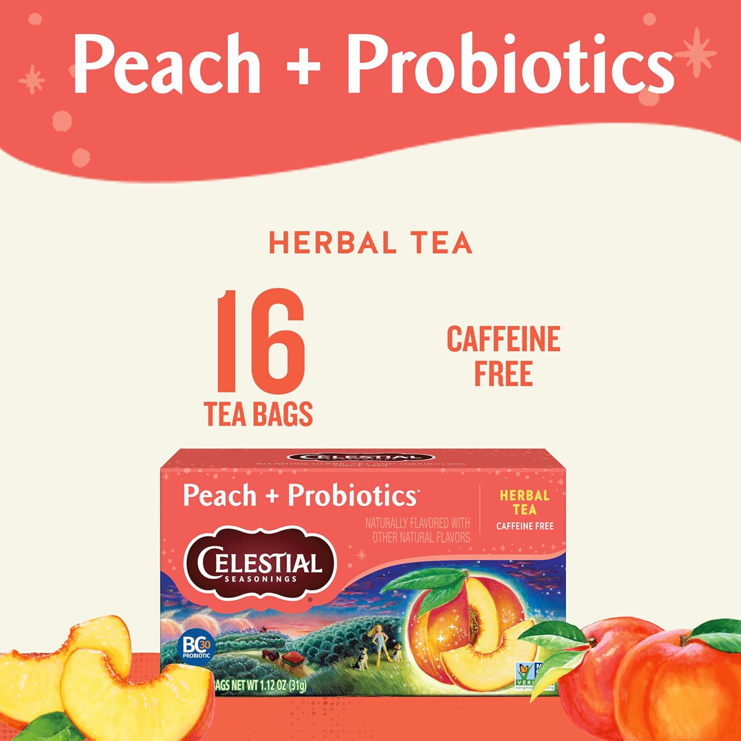 Celestial Seasonings Bengal Spice Herbal Tea, Caffeine Free, 20 Tea Bags Box, (Pack of 6)
