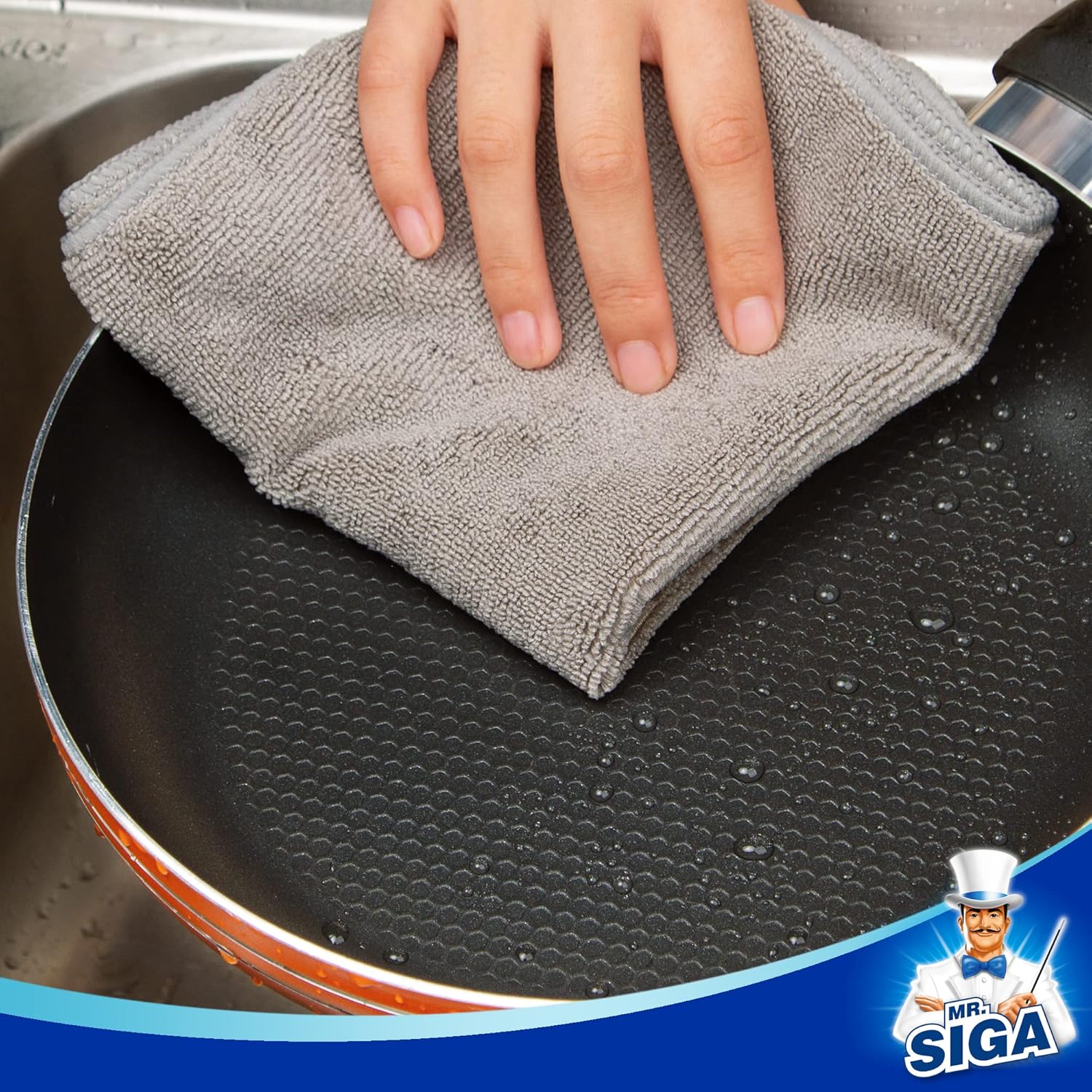MR.SIGA Microfiber Cleaning Cloth,Pack of 12,Size:12.6