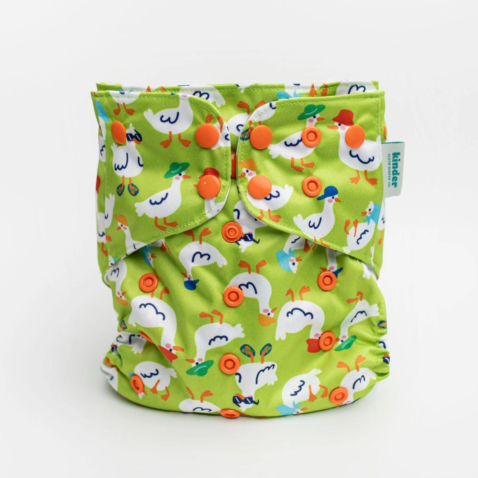Kinder Cloth Diaper Co. Patterned Basics Pocket Cloth Diaper with Athletic Wicking Jersey