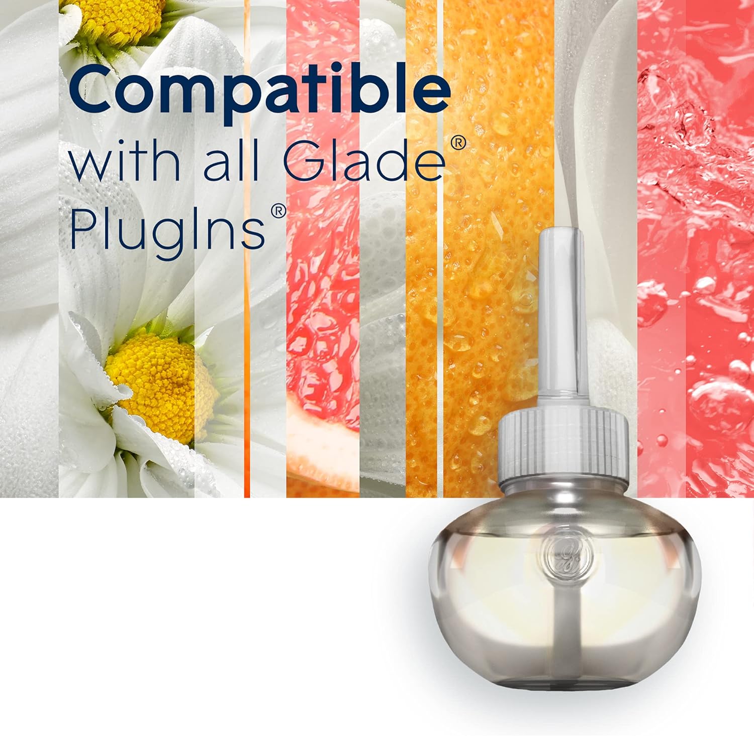 Glade PlugIns Air Freshener Starter Kit, Scented and Essential Oils for Home and Bathroom, Clean Linen, 4.02 Fl Oz, 2 Warmers and 6 Refills