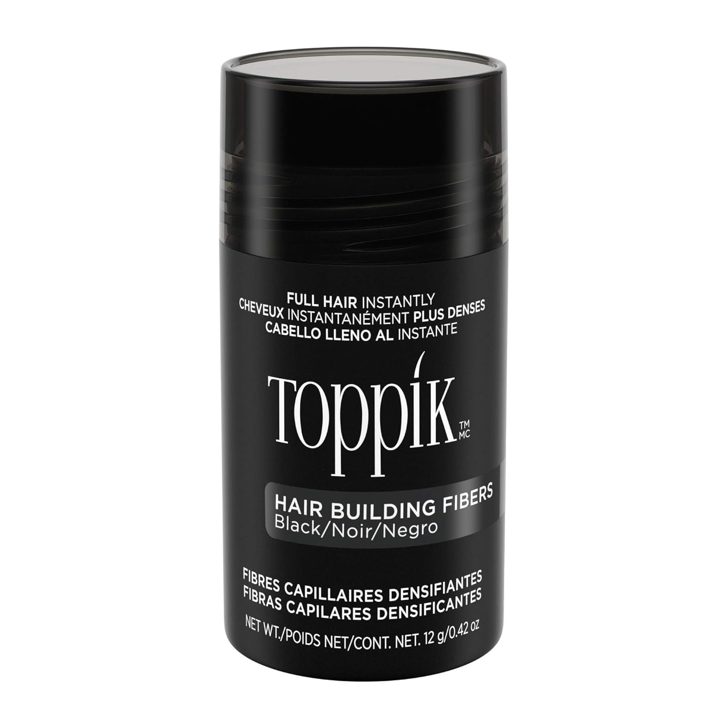Toppik Hair Building Fibers, 12g Fill In Fine or Thinning Hair Instantly Thicker, Fuller Looking Hair 9 Shades for Men & Women