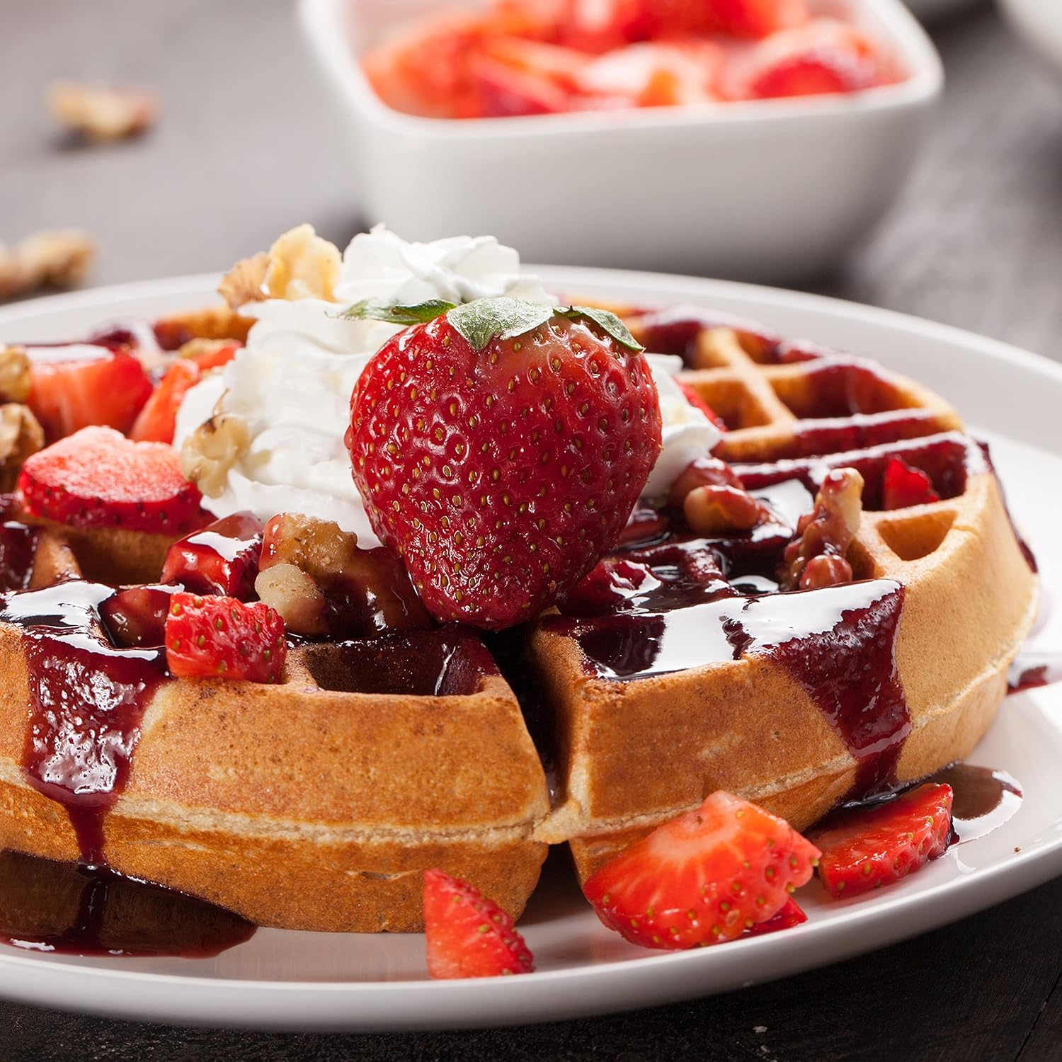 Nostalgia MyMini Cars and Trucks Shape Electric Waffle Maker, 5-Inch Non-Stick Griddle for Waffles, Hash Browns, Eggs, and More, Yellow