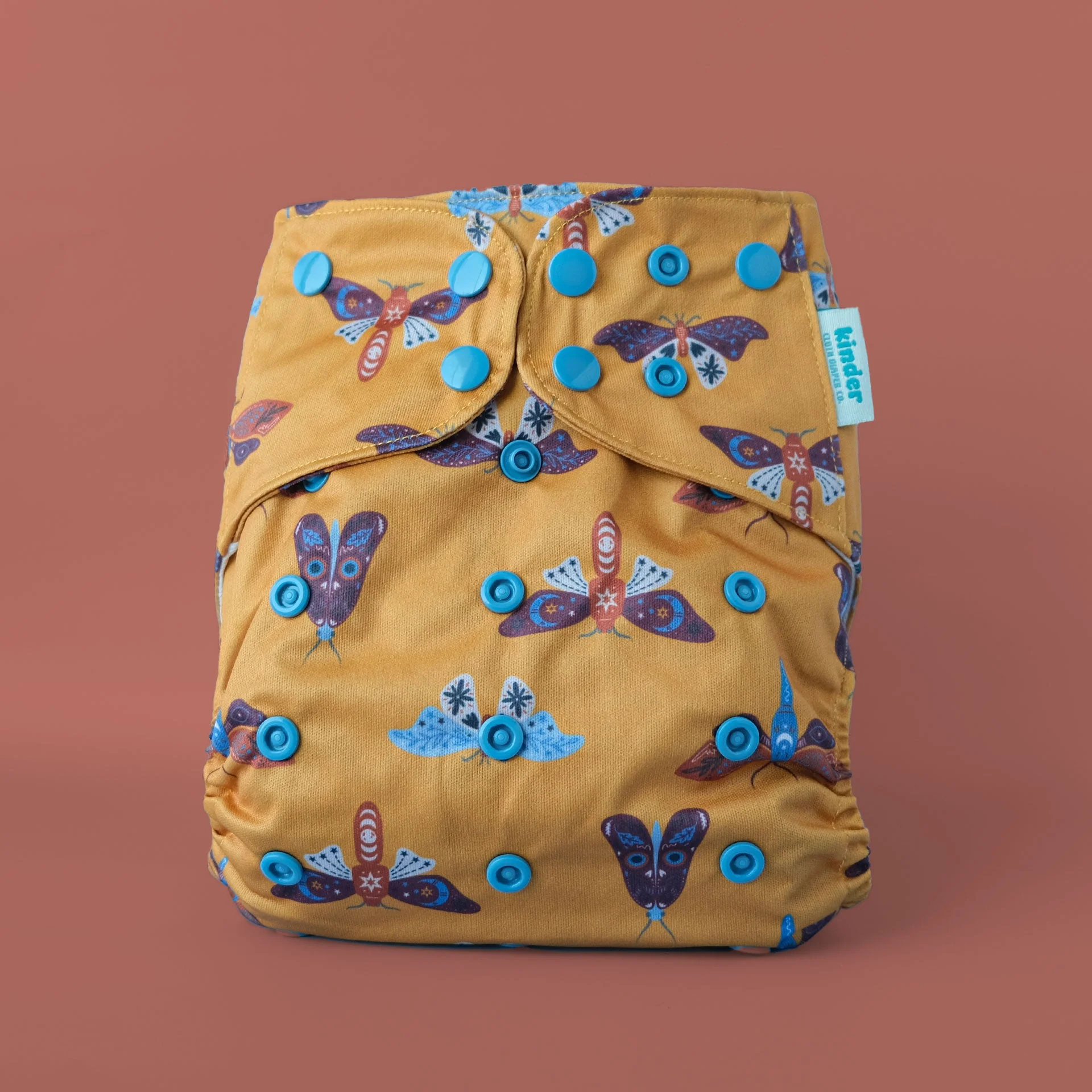 Kinder Cloth Diaper Co. Patterned Pocket Cloth Diaper with Athletic Wicking Jersey