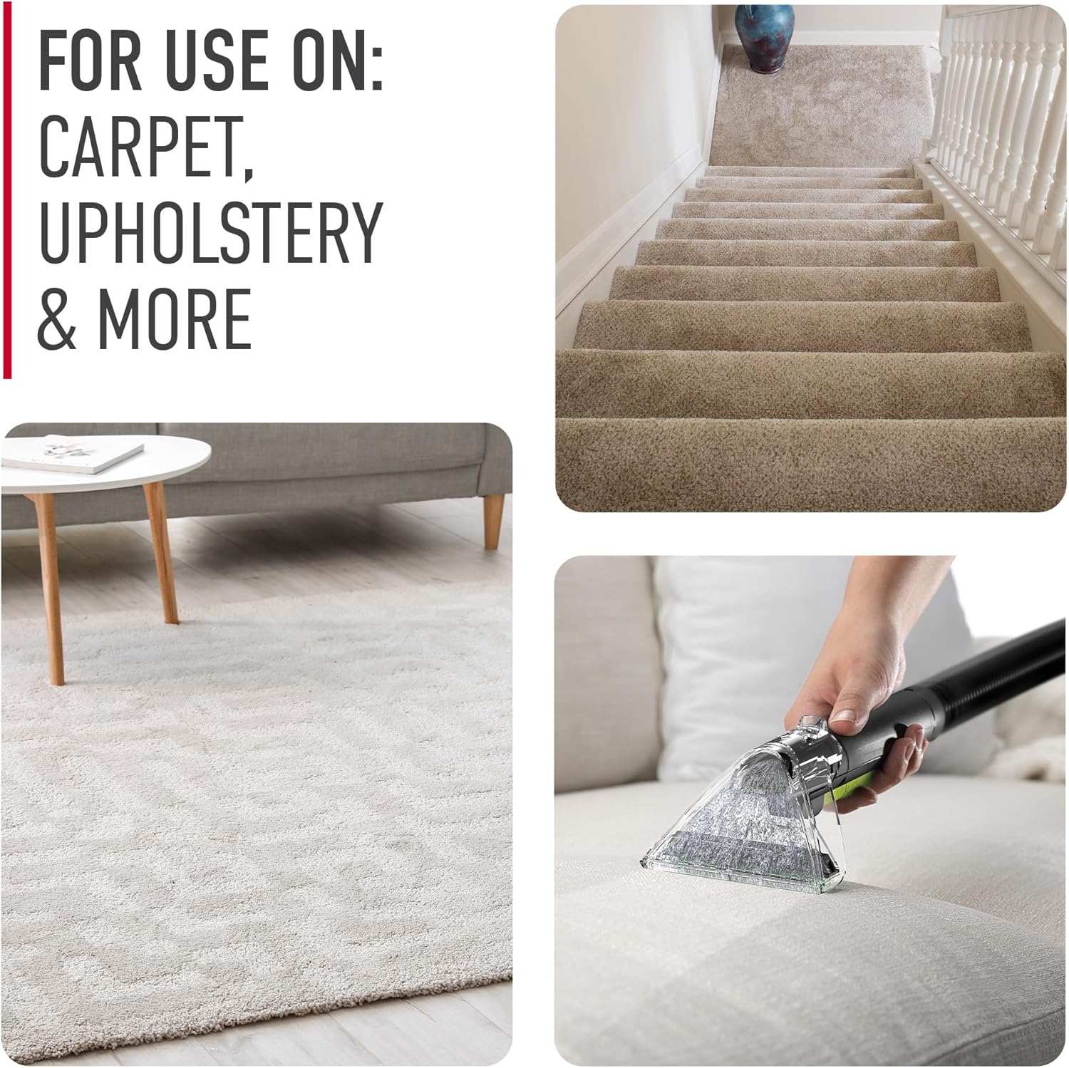 Hoover Renewal Carpet Cleaner Solution, 64 oz., Fresh Meadows Scent, Everyday Carpet Shampoo Solution, Removes Dirt and Grime from Carpet and Upholstery, Pair with Hoover Carpet Cleaner Machine