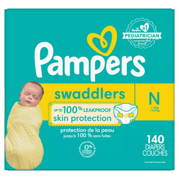 Pampers Swaddlers Newborn Diapers Size 1-140 Count