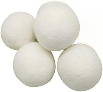Wool Dryer Balls XL 6-Pack - 100% Pure New Zealand Wool, Ecoigy Natural Fabric Softener, Reduces Wrinkles & Drying Time, Ideal for Essential Oils, Dryer Sheets Alternative,Dryer Balls Laundry Reusable