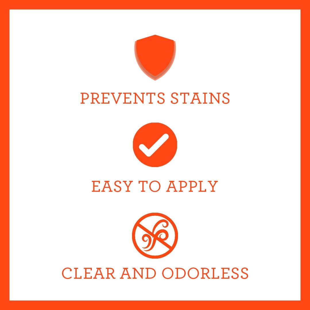 TriNova Non-Aerosol Stain Guard - Fabric Protection Spray for Upholstery, Carpet, Rugs and More to protect from liquid stains (18 fl oz), White