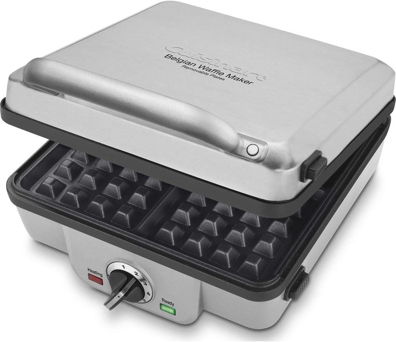 Cuisinart WAF-300P1 Belgian Waffle Maker with Pancake Plates, Brushed Stainless