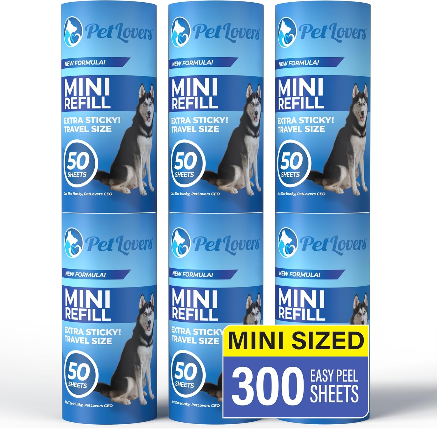 PetLovers Lint Rollers for Pet Hair Extra Sticky 420 Sheets - Lint Remover for Clothes