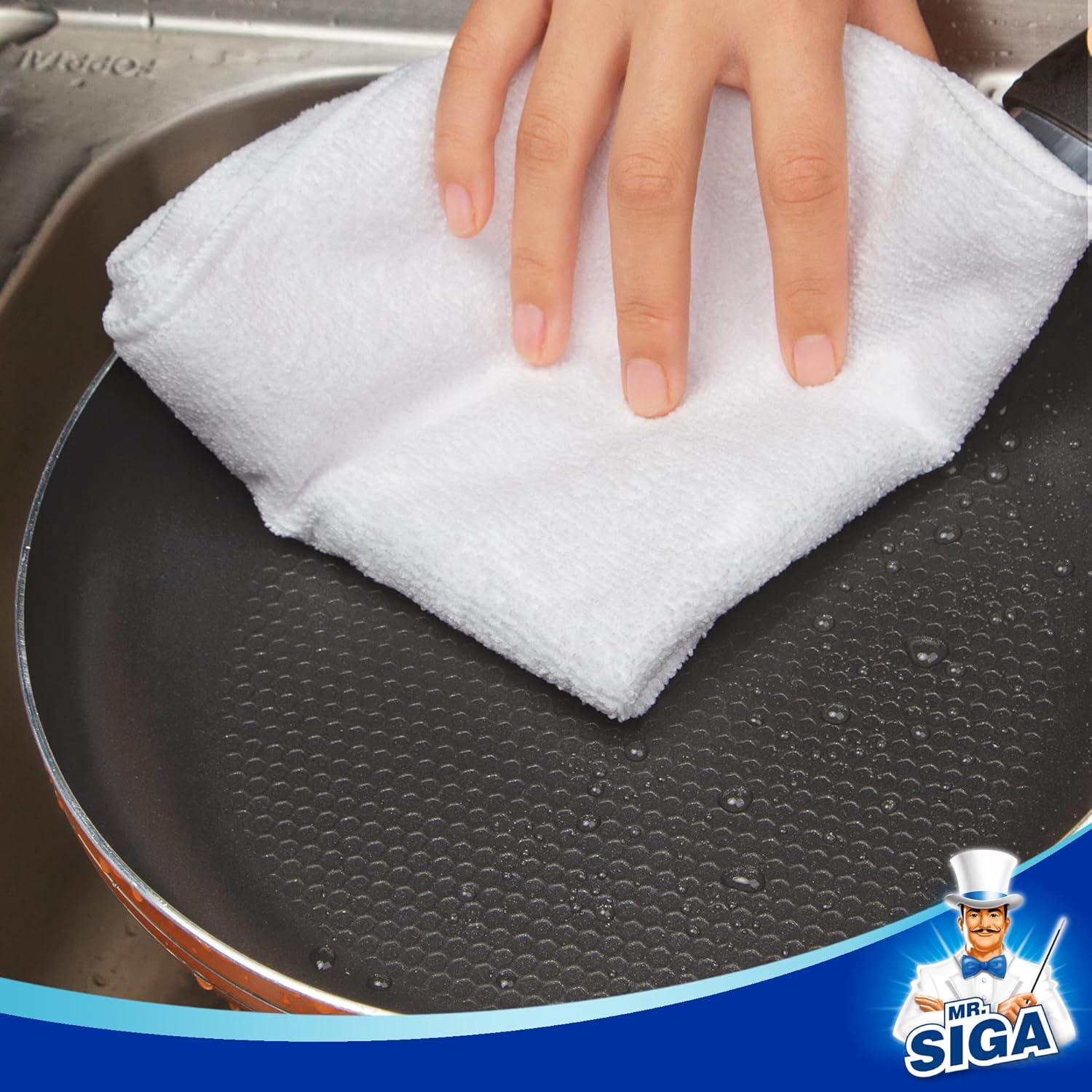 MR.SIGA Microfiber Cleaning Cloth,Pack of 12,Size:12.6