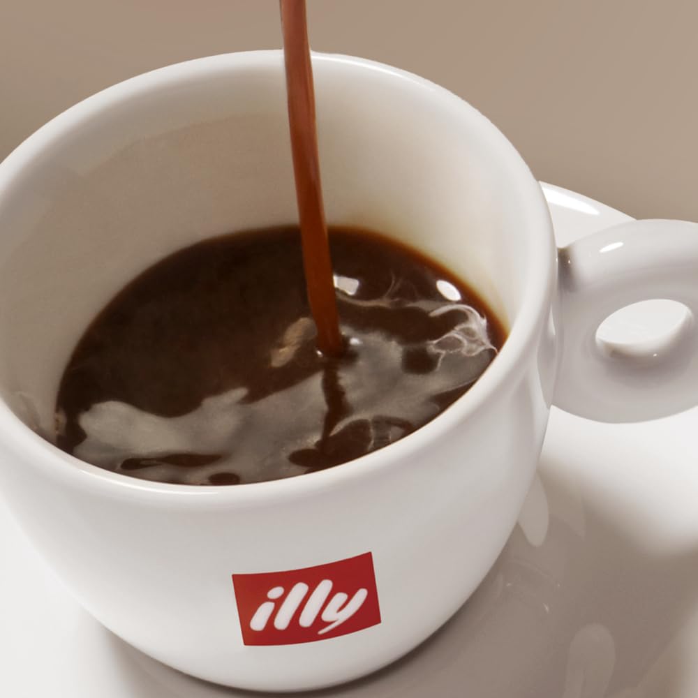 illy Classico Espresso Ground Coffee, Medium Roast, Classic Roast with Notes of Chocolate & Caramel, 100% Arabica Coffee, All-Natural, No Preservatives, 8.8 oz, Ground for Espresso Machines