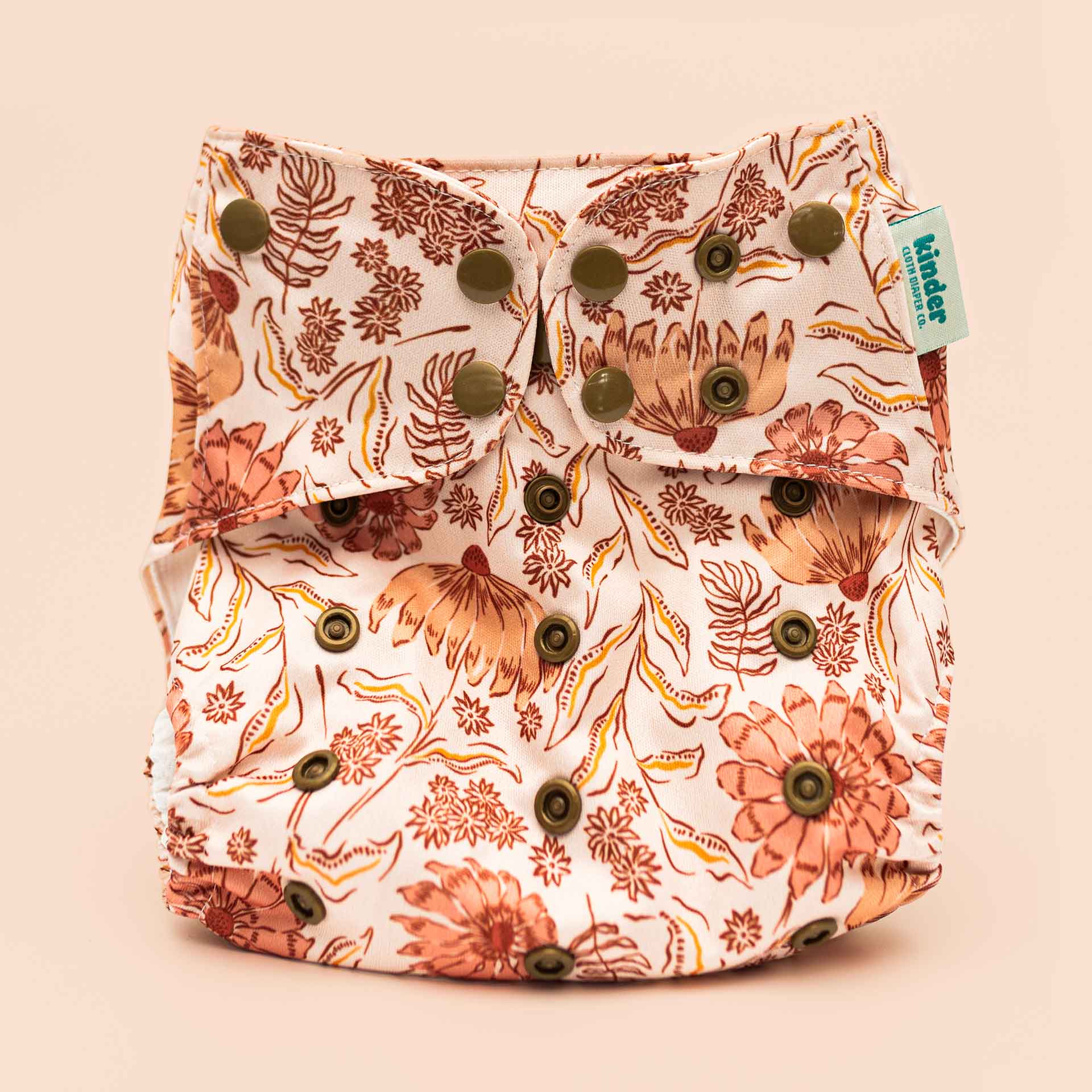 Kinder Cloth Diaper Co. Patterned Pocket Cloth Diaper with Athletic Wicking Jersey