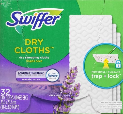 Swiffer Sweeper Dry Sweeping Cloth Refills, Gain Original, 32 Count