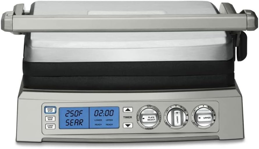 Cuisinart Panini Press, Stainless Steel Griddler, Sandwich Maker & More, 5-IN-1, GR-4NP1
