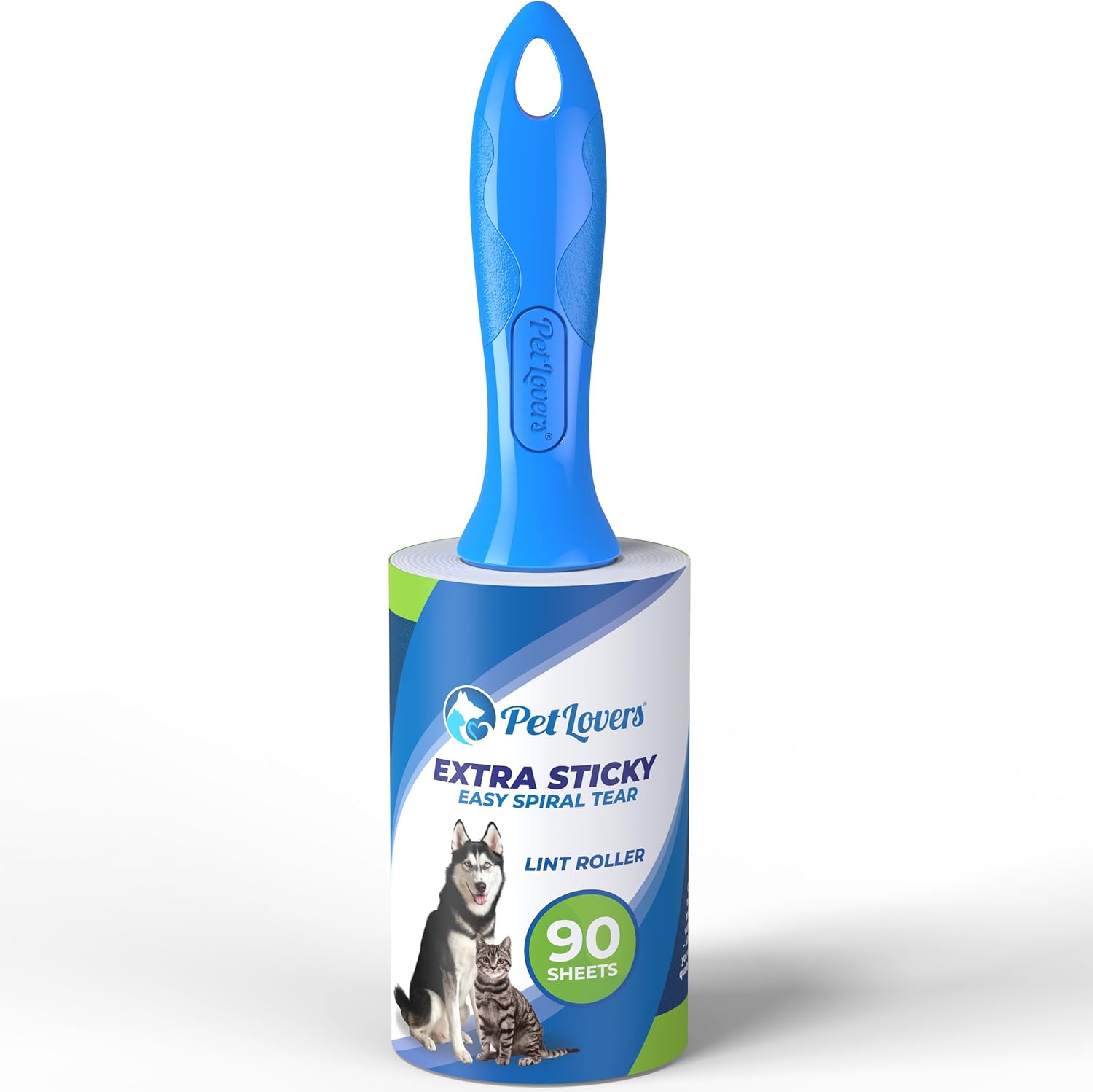 PetLovers Extra Sticky Lint Roller Mega Value Set 450 Sheets for Pet Hair Removal, Dog and Cat Lint Remover 5 Pack