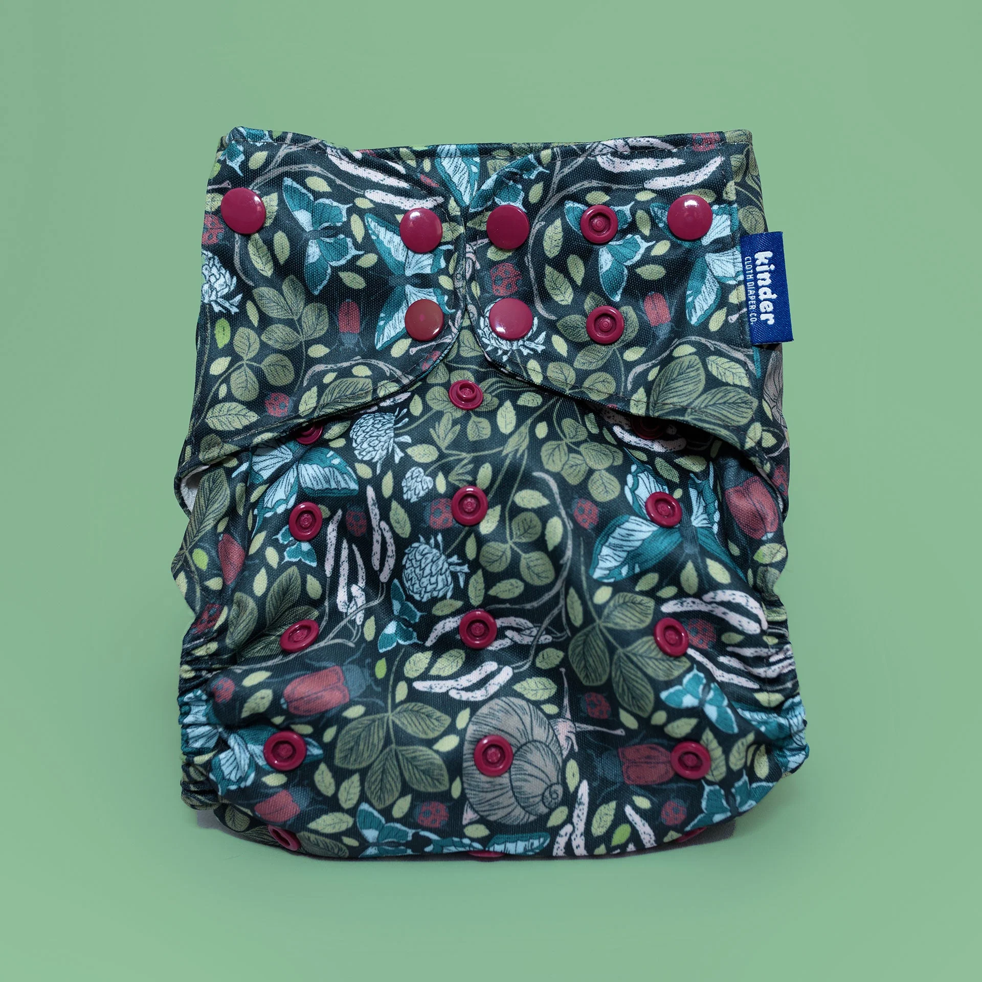 Kinder Cloth Diaper Co. Patterned Basics Pocket Cloth Diaper with Athletic Wicking Jersey