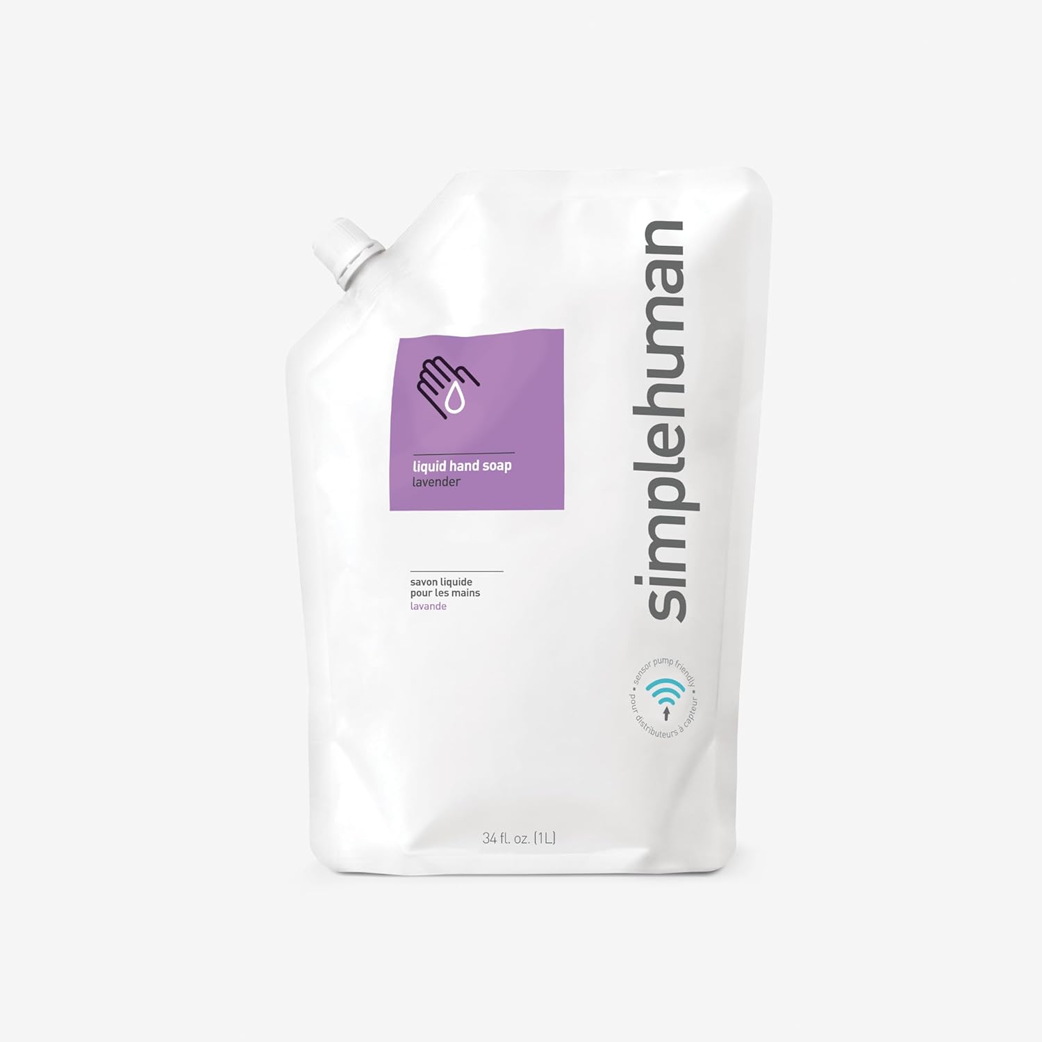 simplehuman Lavender Moisturizing Liquid Hand Soap Refill Pouch, 34 Fl. Oz.