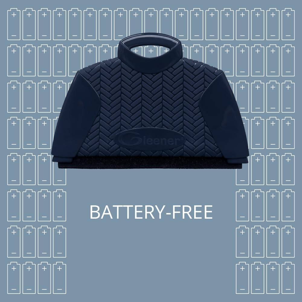 GLEENER Battery-Free Fabric Shaver & Lint Brush | Ultimate Fuzz Remover | Adjustable Depiller Lint Remover for Clothing & Furniture (Slate Blue)