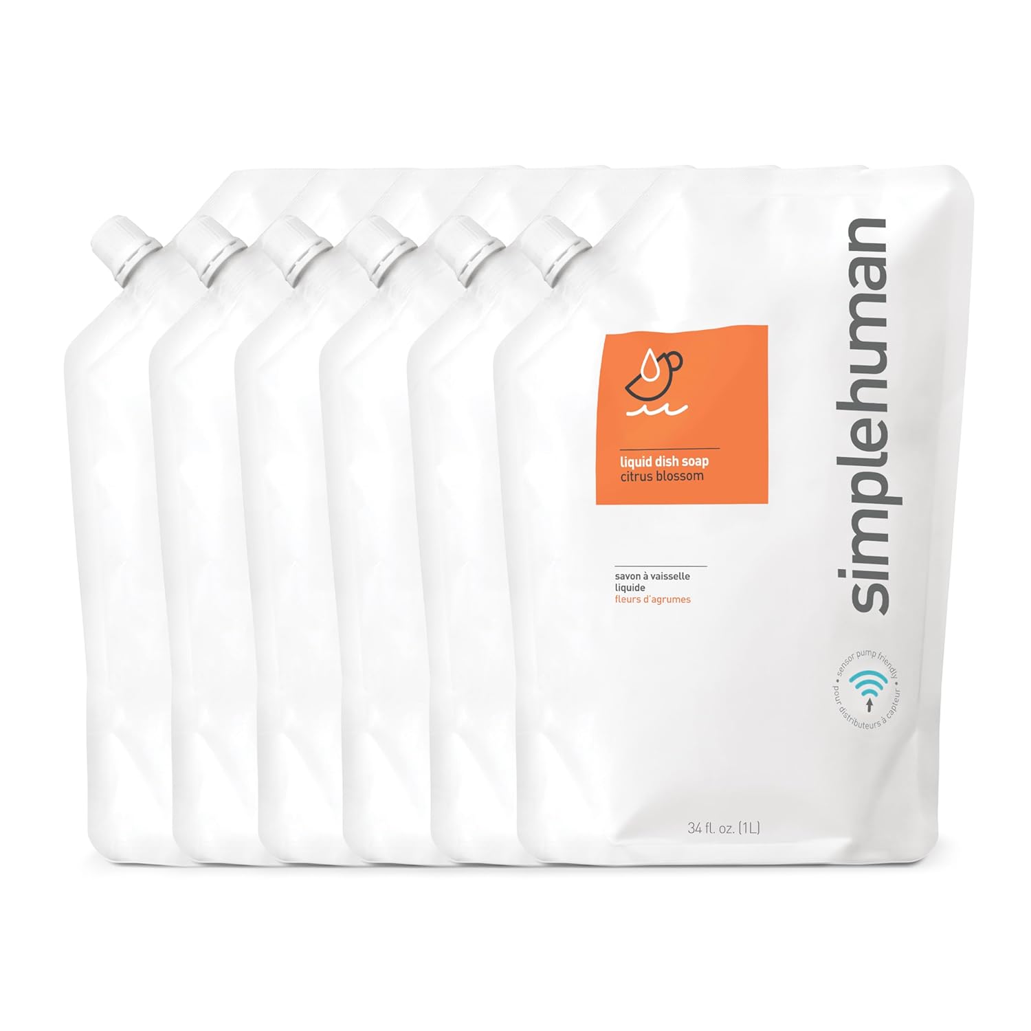 simplehuman Lavender Moisturizing Liquid Hand Soap Refill Pouch, 34 Fl. Oz.