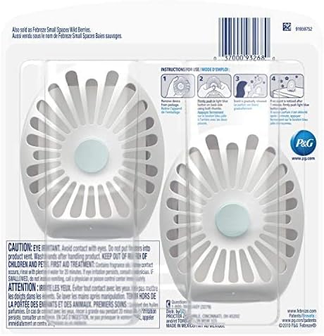 Febreze Small Spaces Air Freshener Linen & Sky, .25 fl. oz., Pack of 4