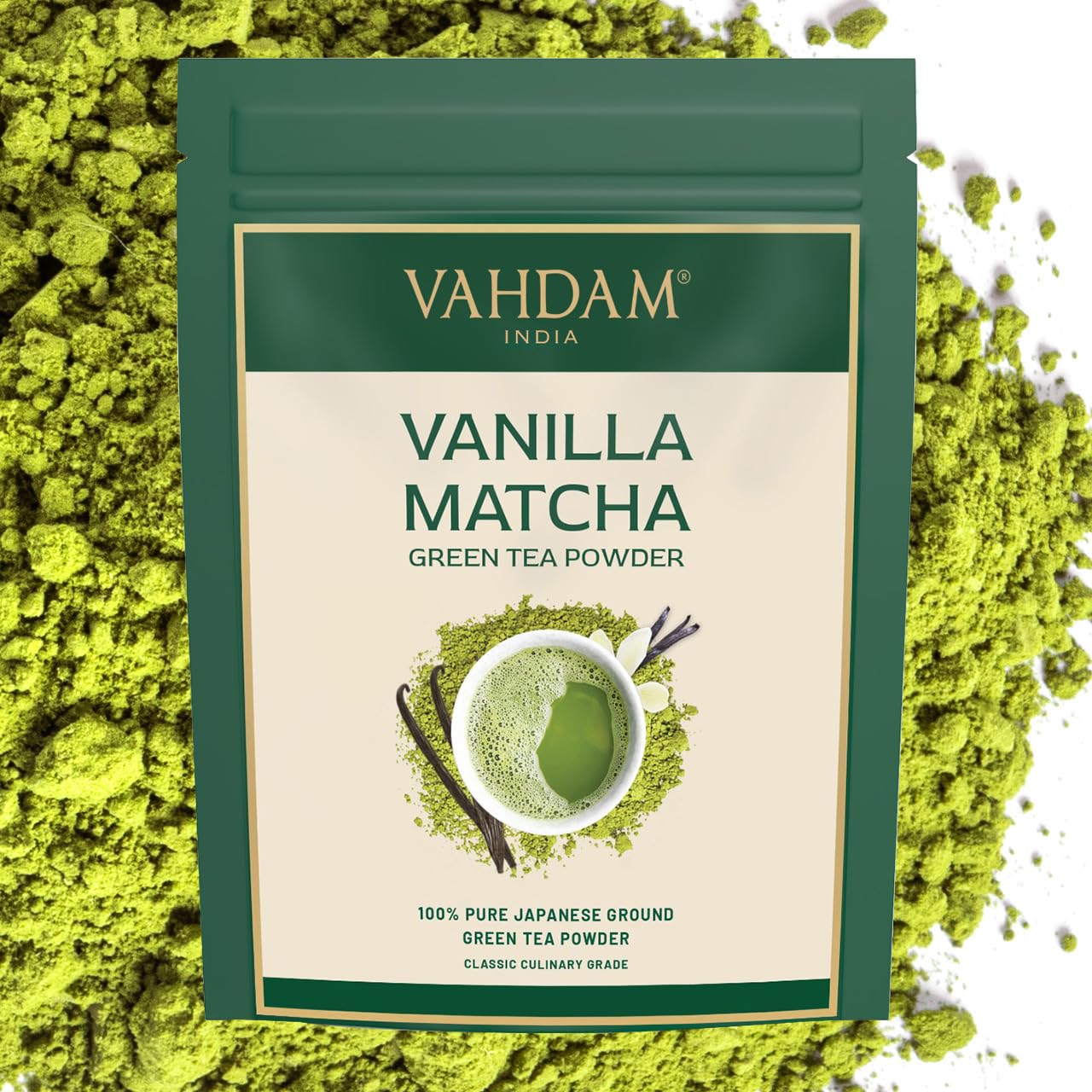 VAHDAM, Organic Turmeric Ginger Herbal Tea Bags (100 Pyramid Tea Bags) Caffeine Free, Non GMO, Gluten Free | 100% Pure Herbal Blend - Savory & Spicy | Plant-Based Tea Bags | Resealable Ziplock Pouch