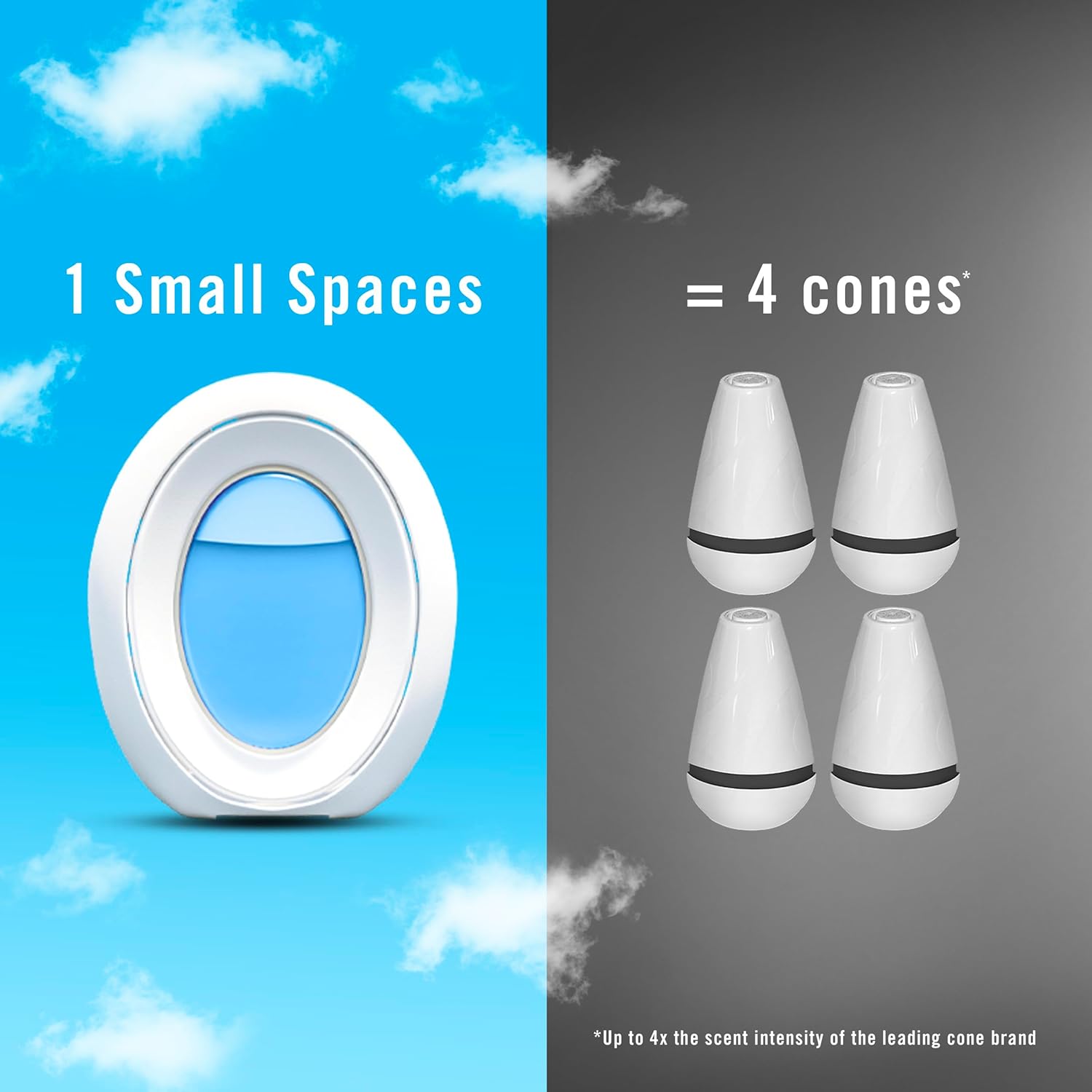 Febreze Small Spaces Air Freshener Linen & Sky, .25 fl. oz., Pack of 4